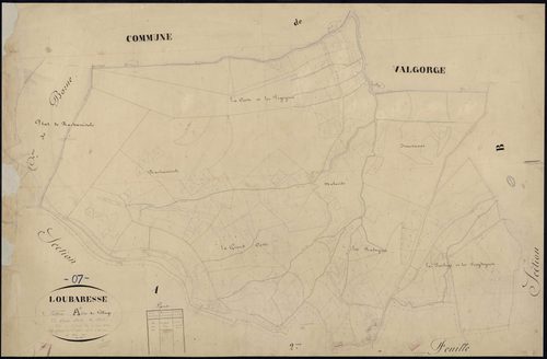 Loubaresse - Section A - Feuillet 1