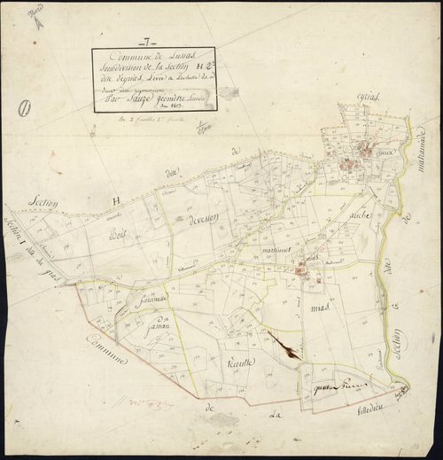 Lussas - Section H - Feuillet 2