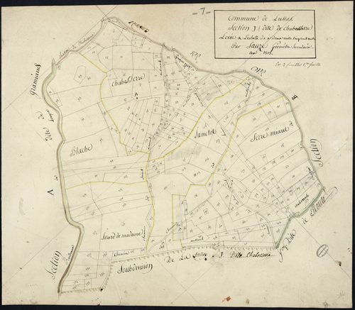 Lussas - Section J - Feuillet 1