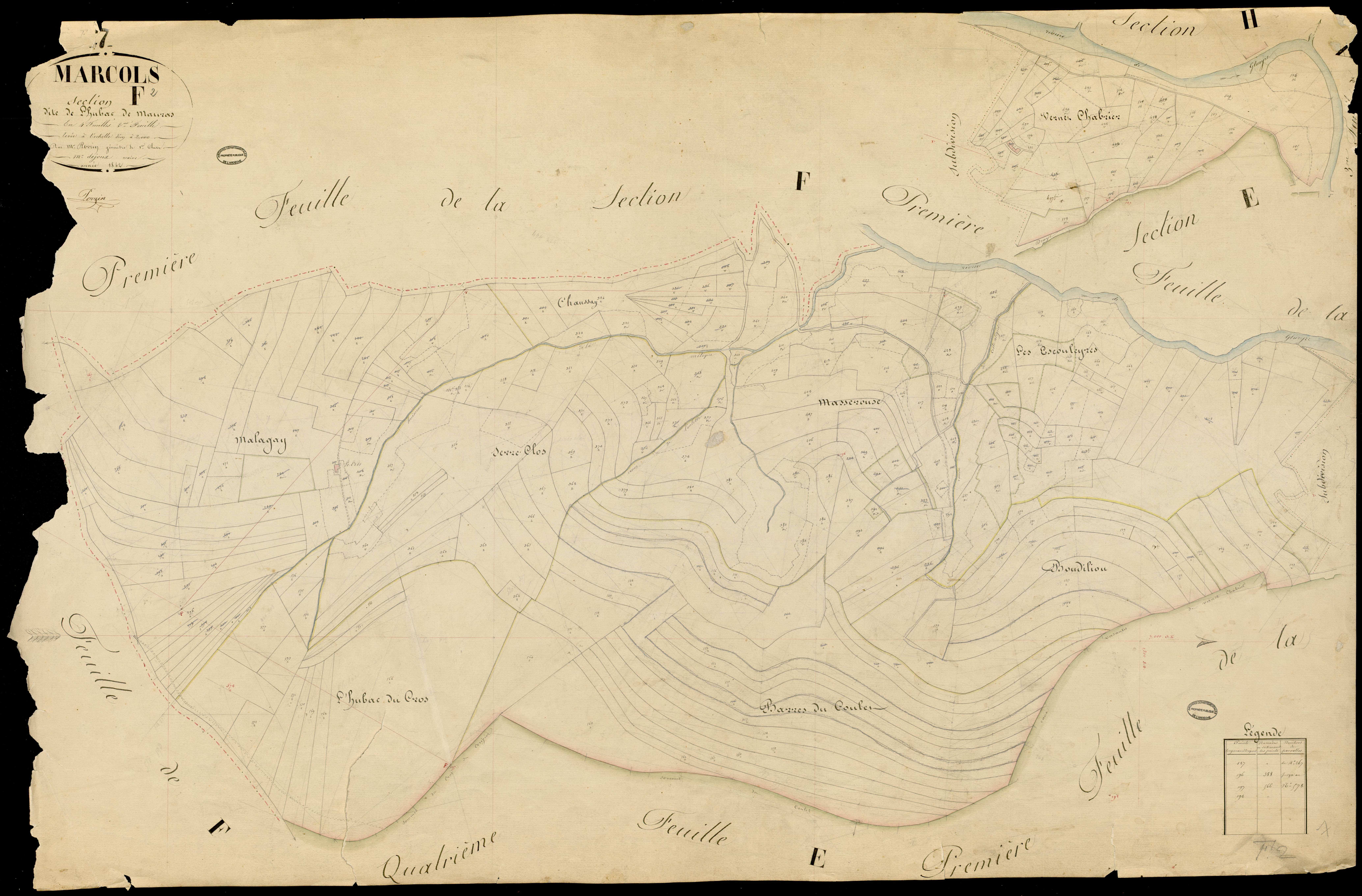 Marcols-les-Eaux - Section F - Feuillet 2