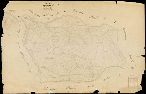 Marcols-les-Eaux - Section E - Feuillet 1