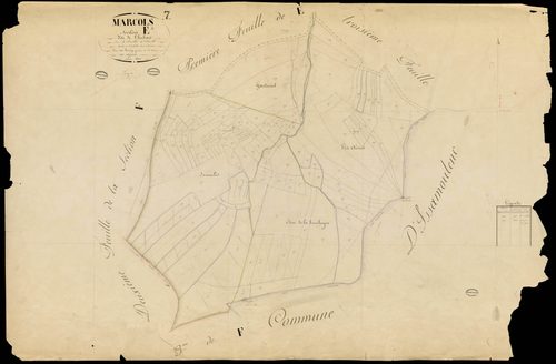 Marcols-les-Eaux - Section E - Feuillet 4