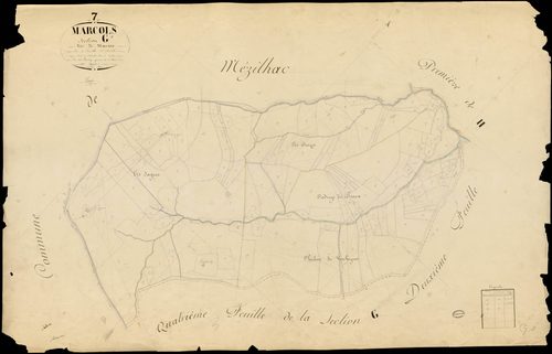Marcols-les-Eaux - Section G - Feuillet 1