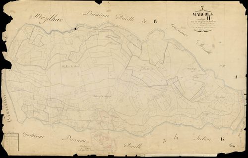 Marcols-les-Eaux - Section H - Feuillet 1