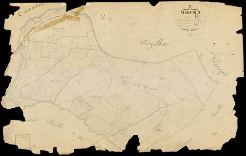Marcols-les-Eaux - Section H - Feuillet 2