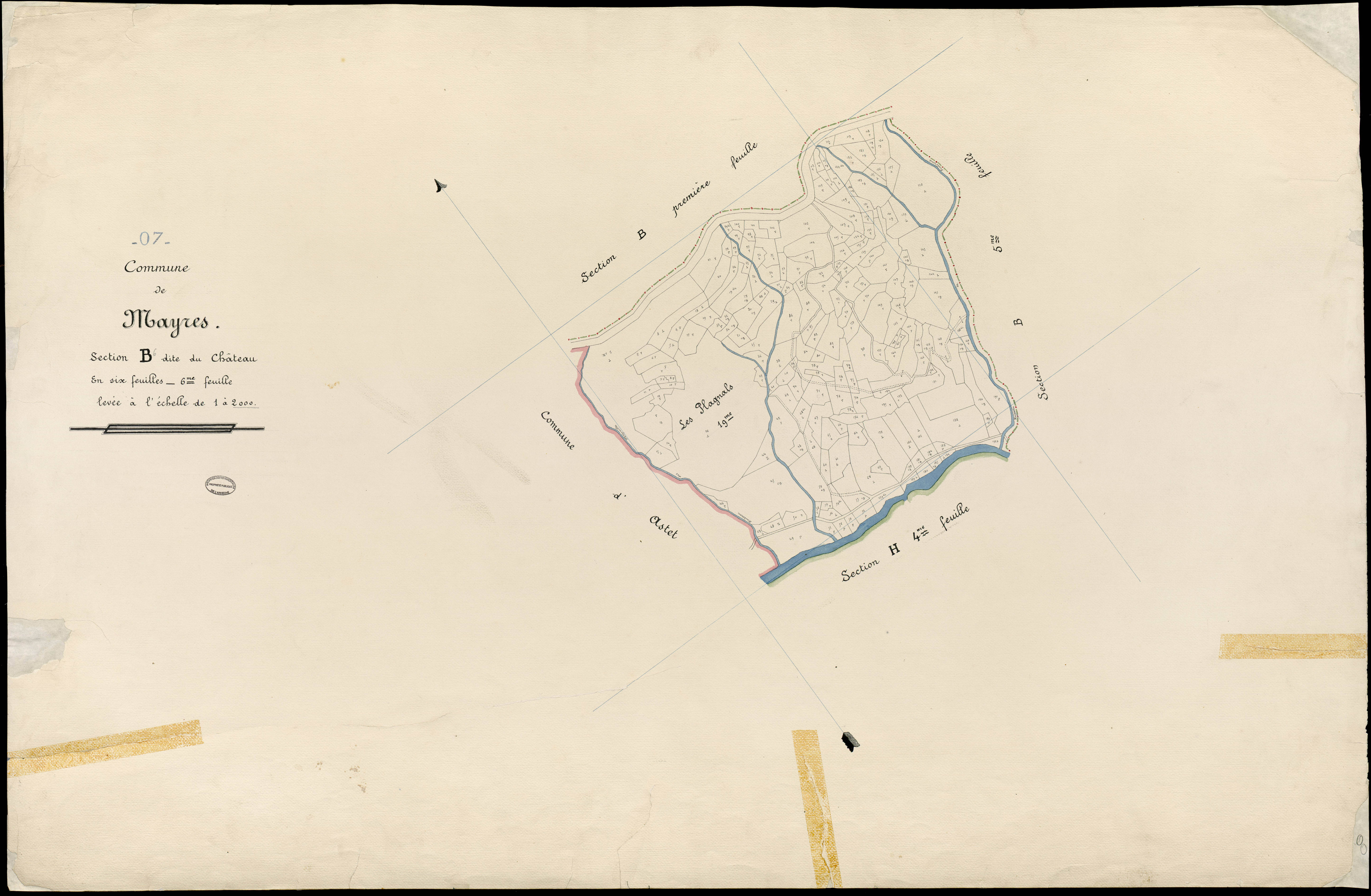Mayres - Section B - Feuillet 6
