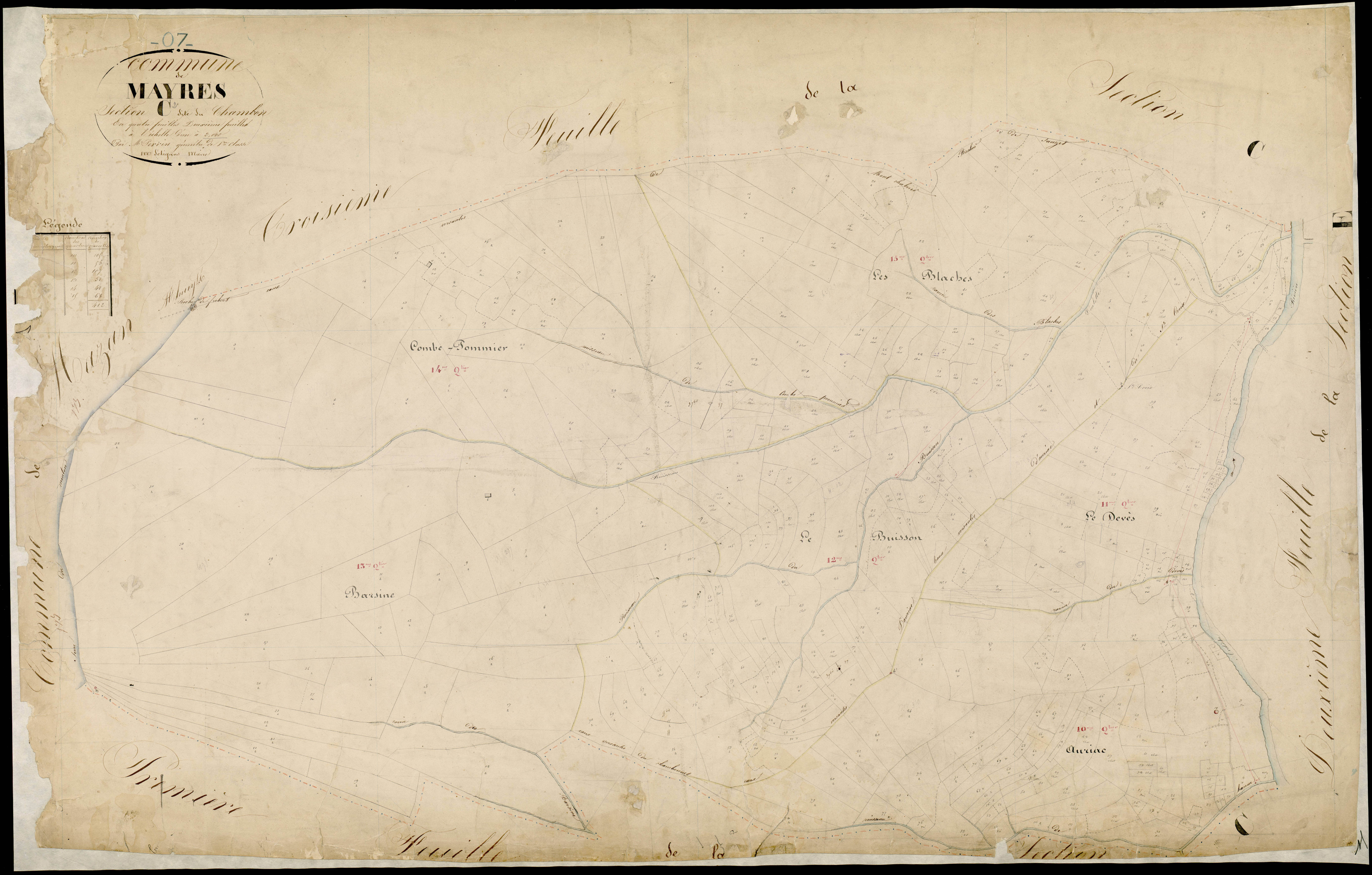 Mayres - Section C - Feuillet 2