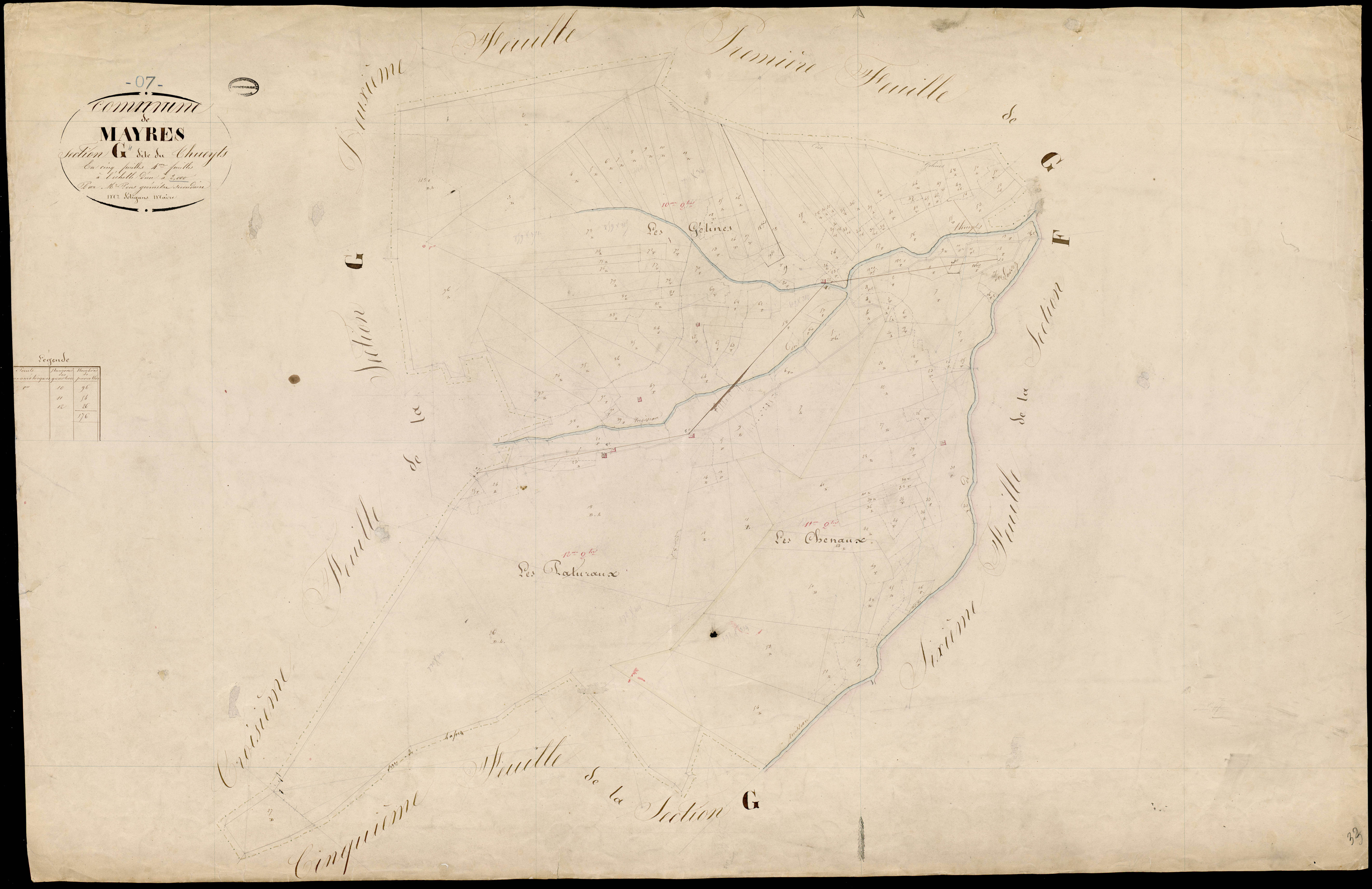 Mayres - Section G - Feuillet 4