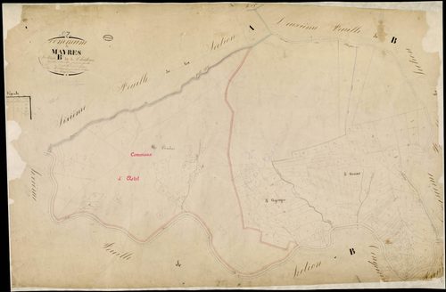 Mayres - Section B - Feuillet 1