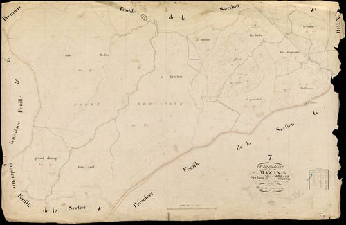 Mazan-l'Abbaye - Section F - Feuillet 3