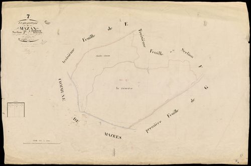 Mazan-l'Abbaye - Section F - Feuillet 4
