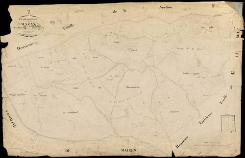 Mazan-l'Abbaye - Section G - Feuillet 1