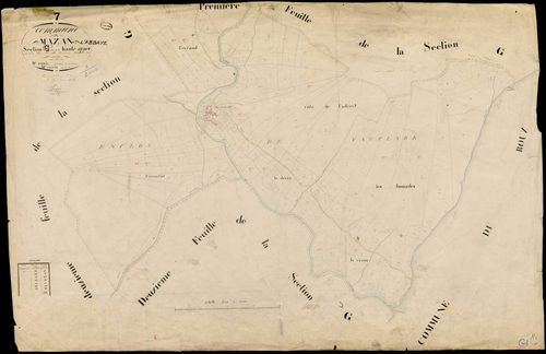 Mazan-l'Abbaye - Section G - Feuillet 3