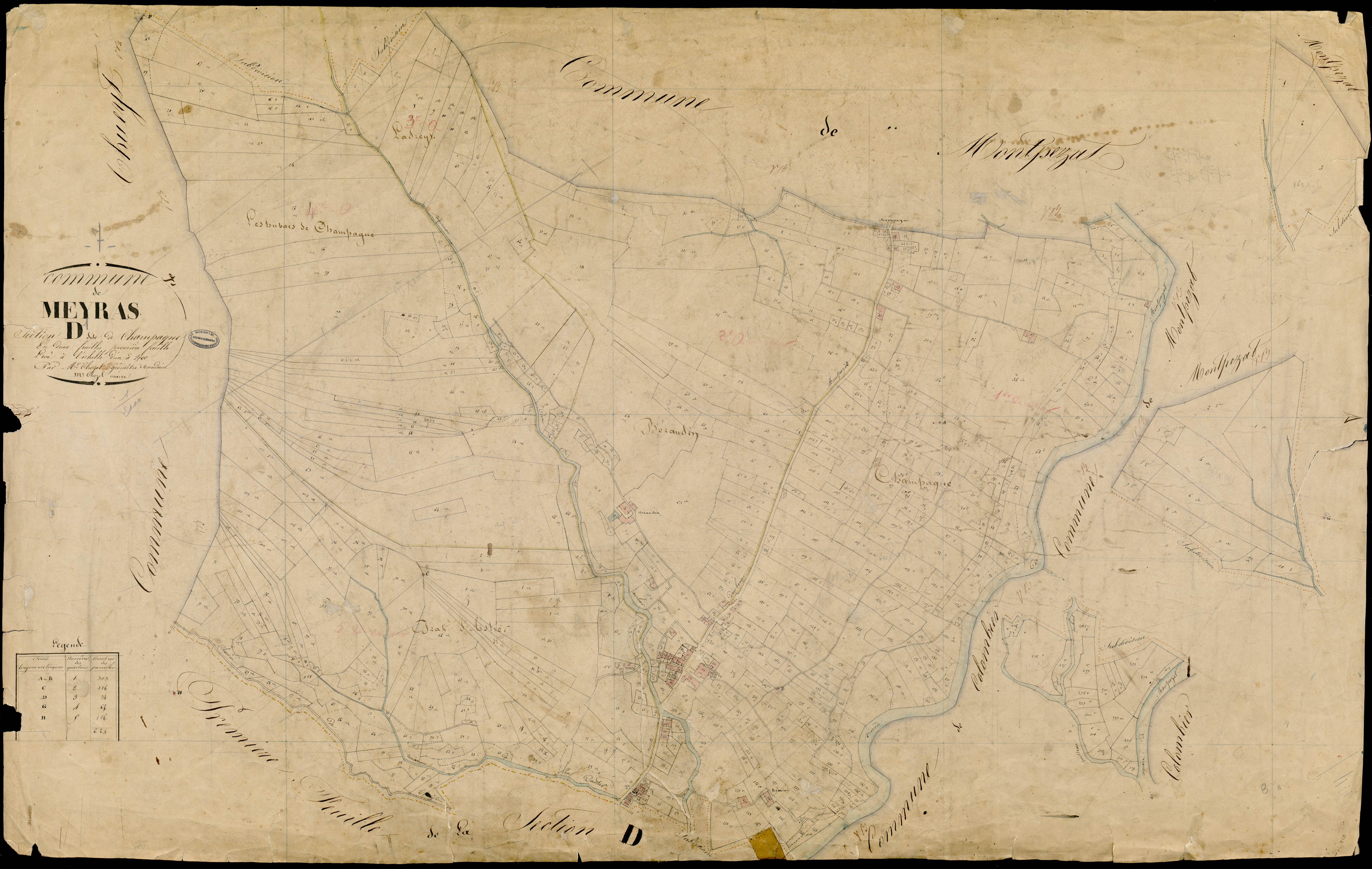 Meyras - Section D - Feuillet 1