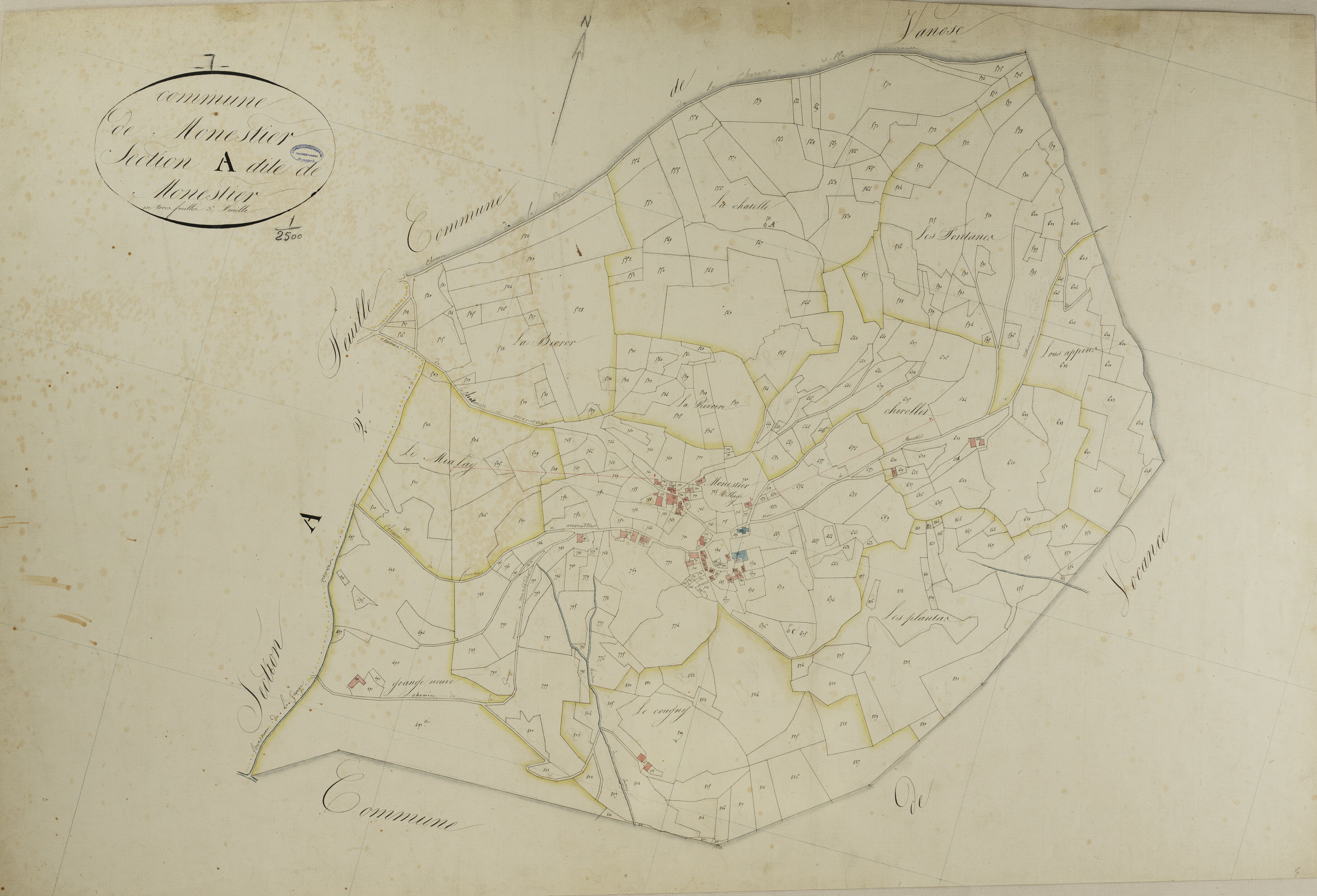 Le Monestier - Section A - Feuillet 3