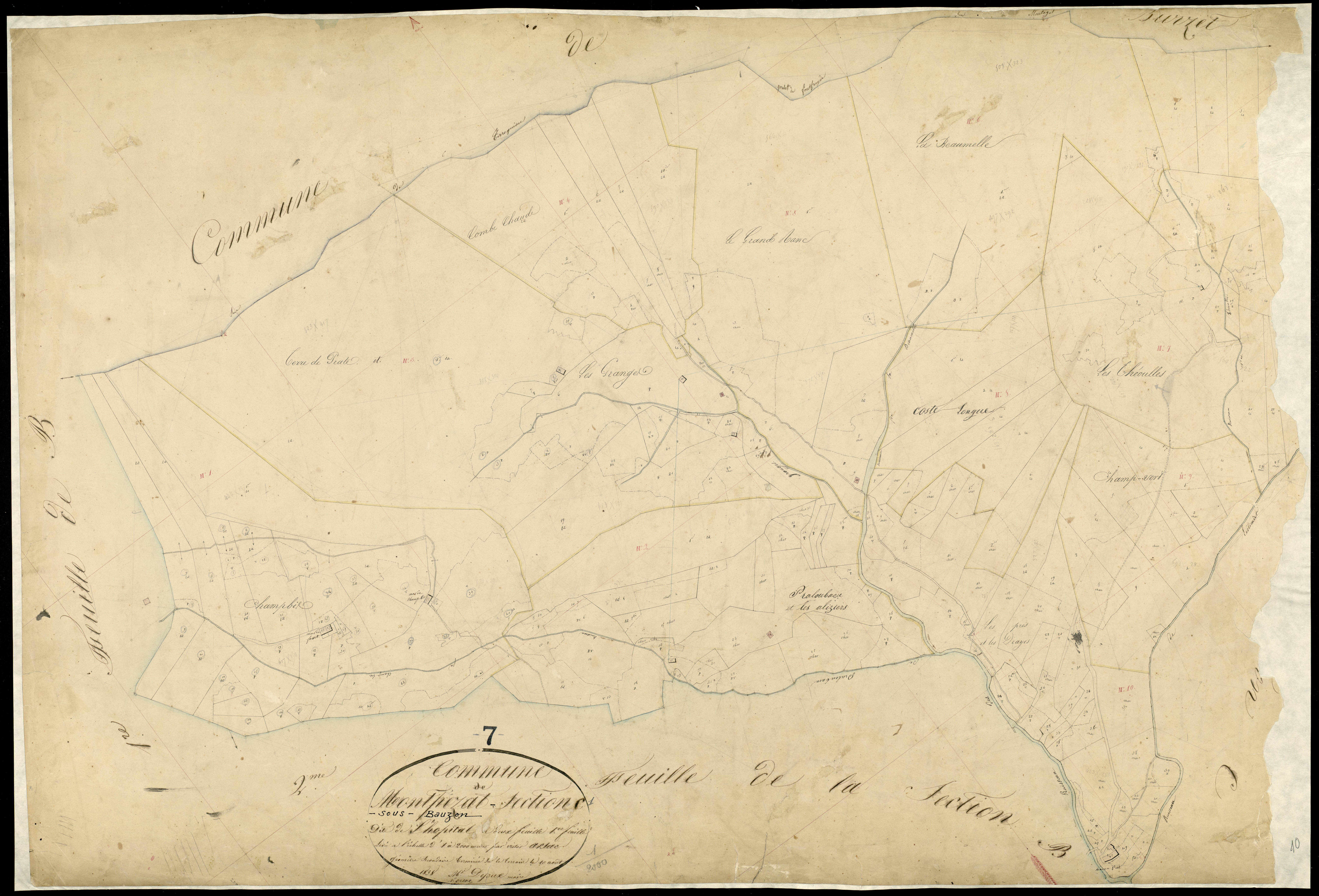 Montpezat-sous-Bauzon - Section C - Feuillet 1