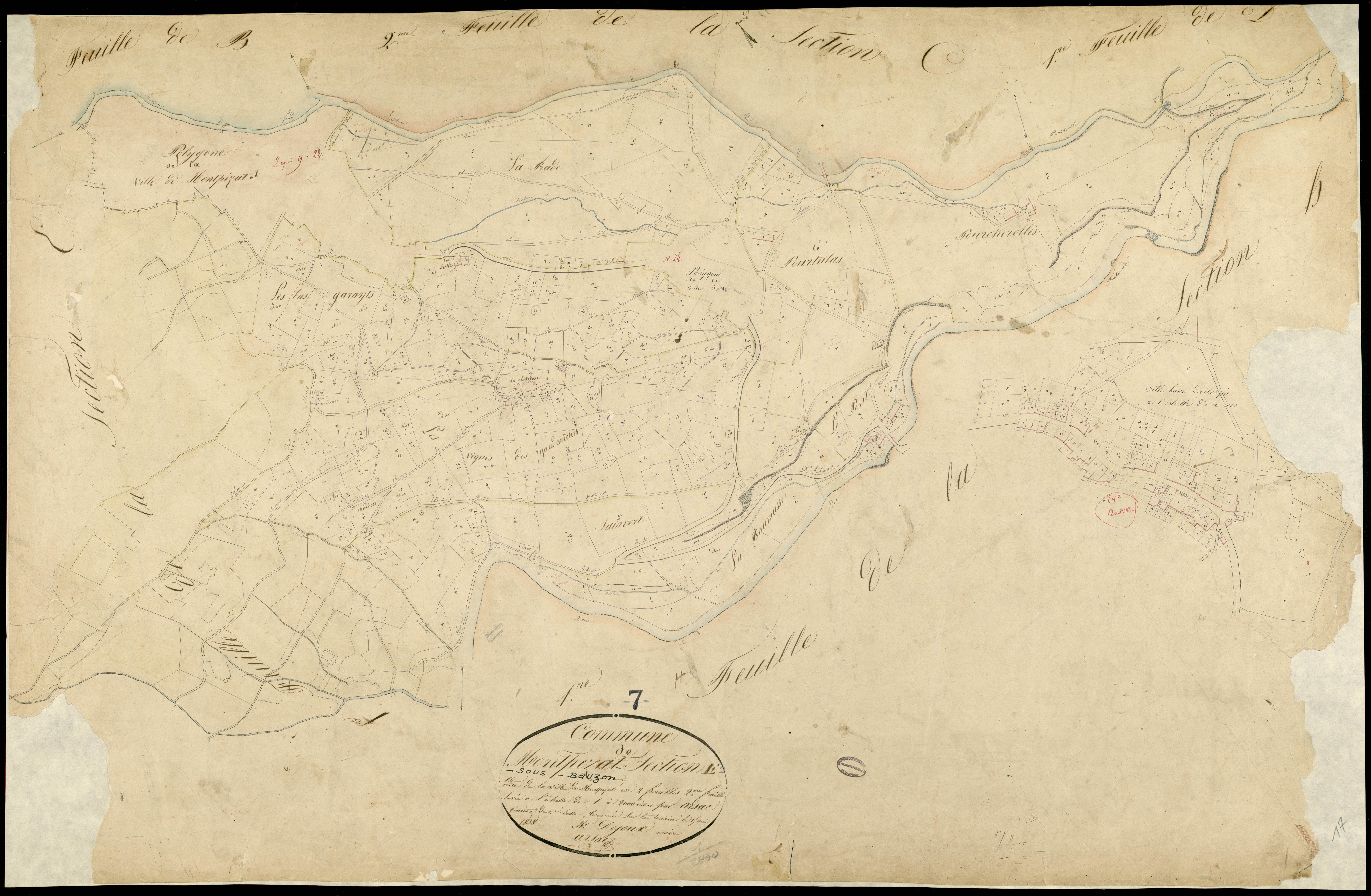 Montpezat-sous-Bauzon - Section E - Feuillet 2