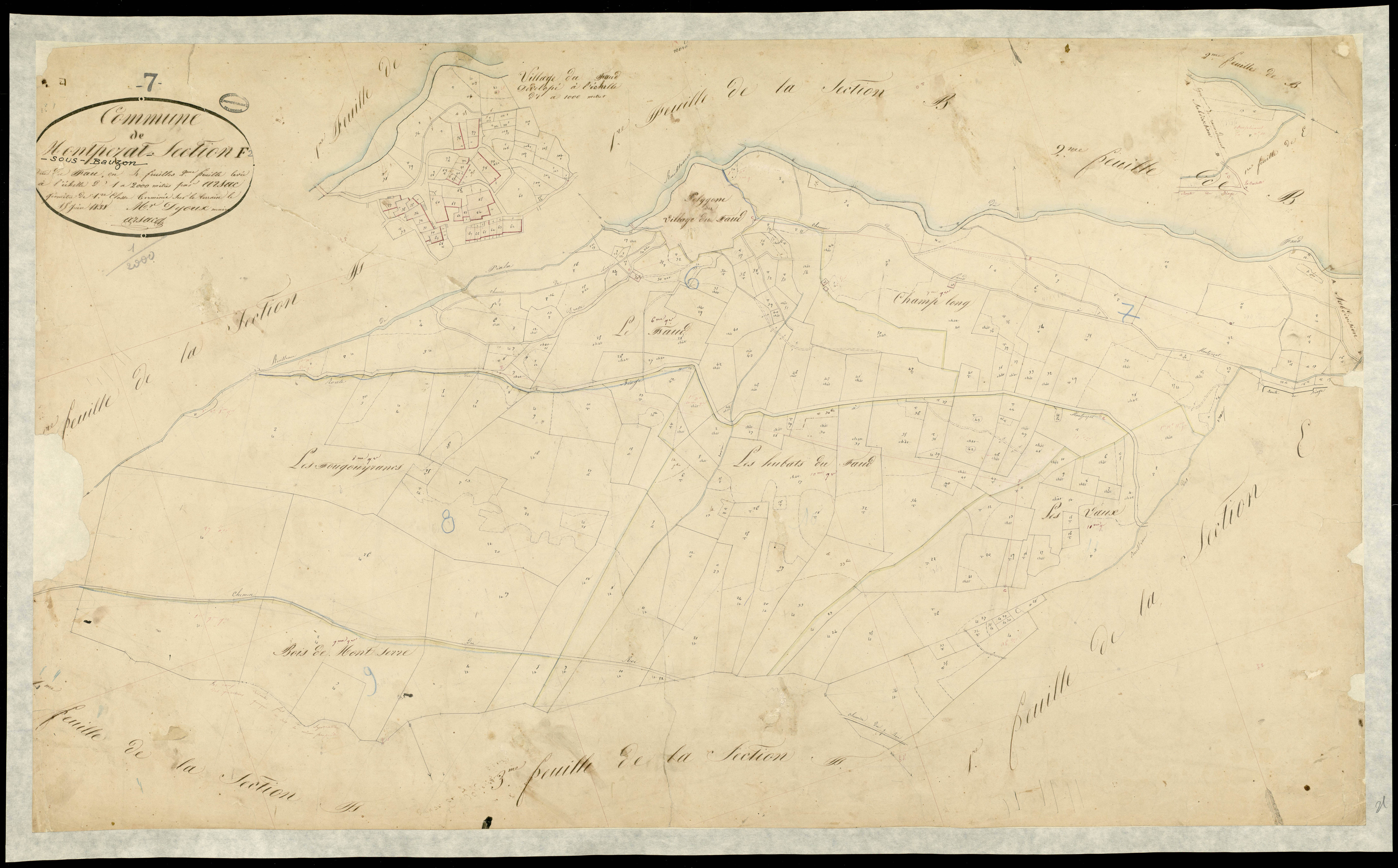 Montpezat-sous-Bauzon - Section F - Feuillet 2