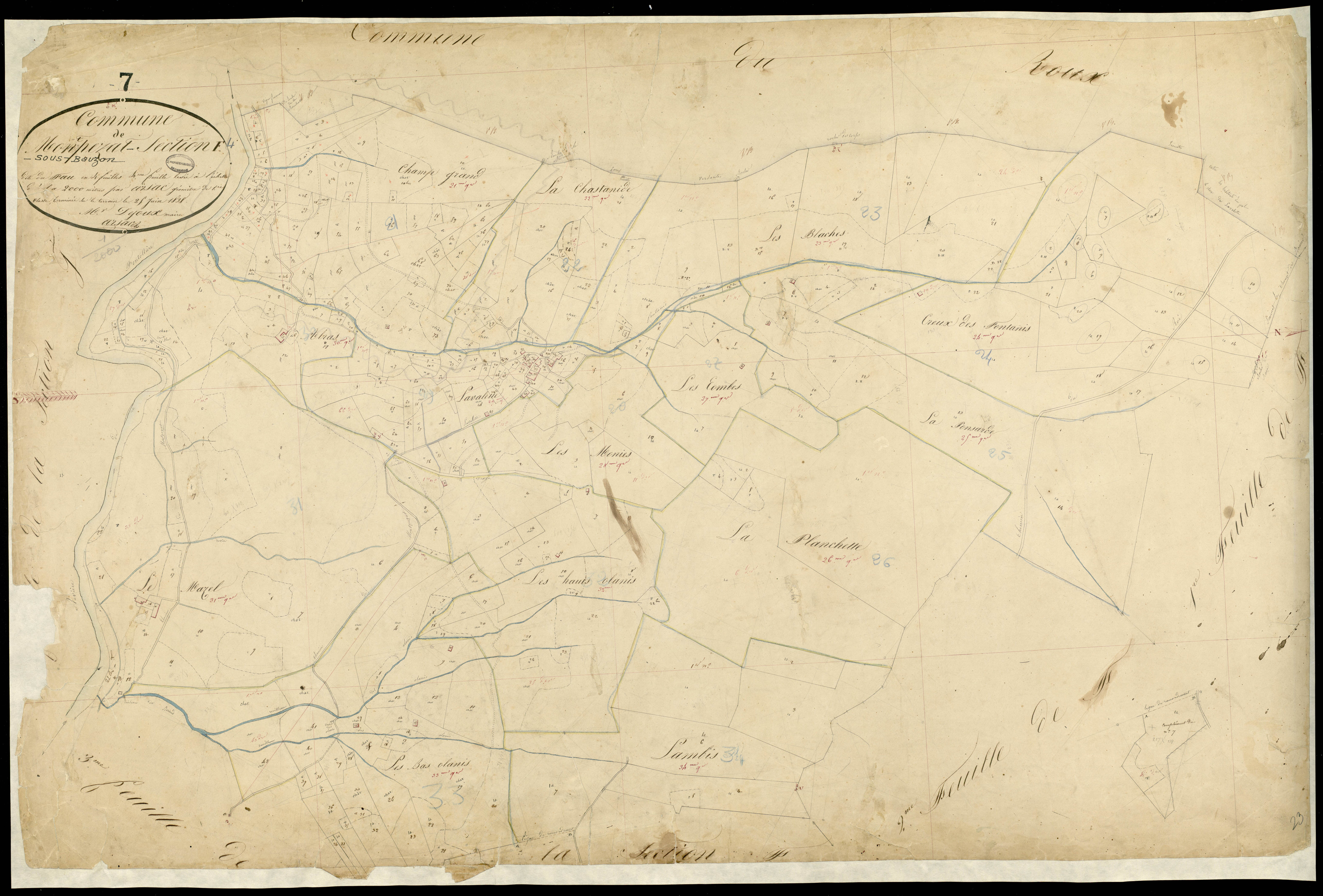 Montpezat-sous-Bauzon - Section F - Feuillet 4