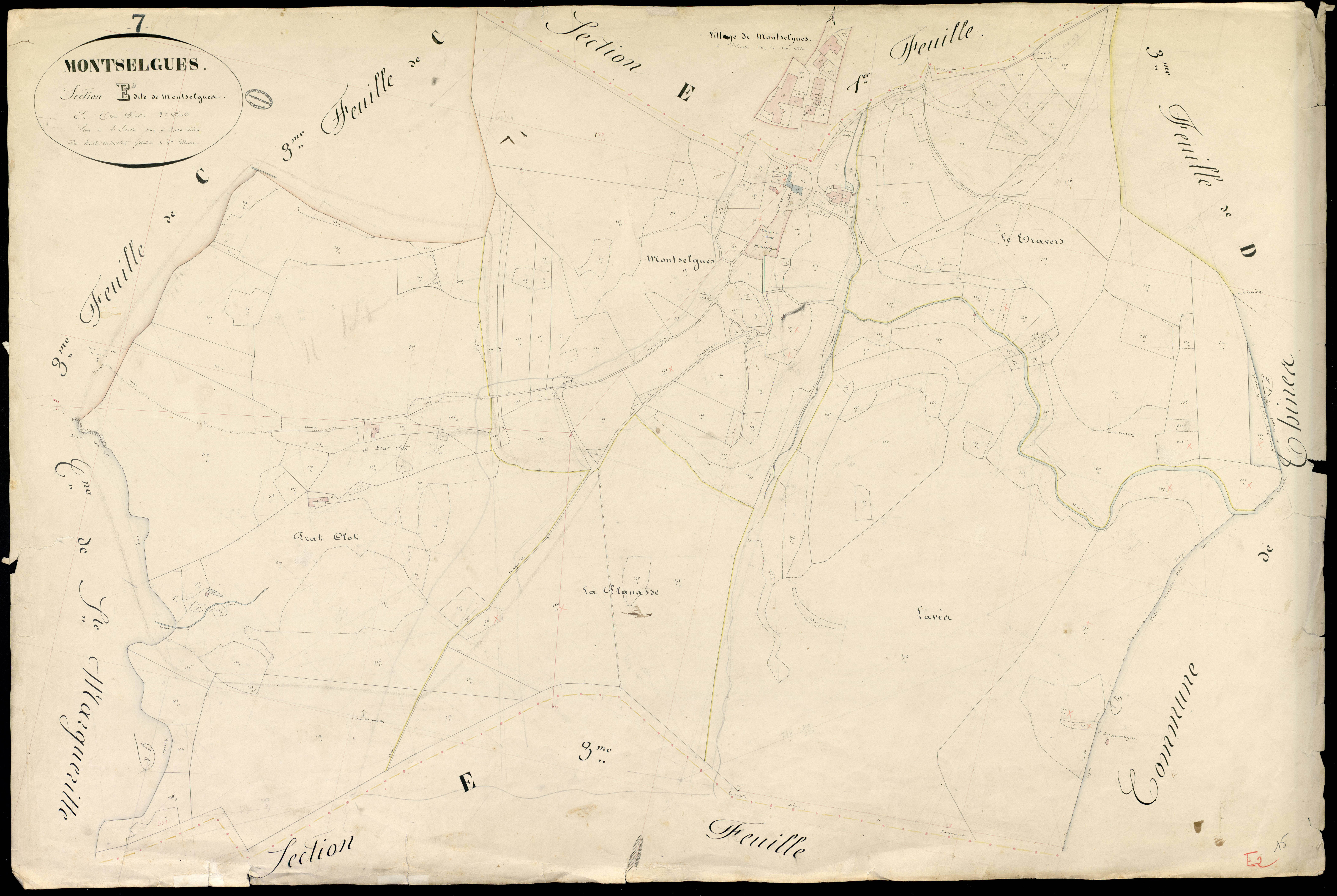 Montselgues - Section E - Feuillet 2
