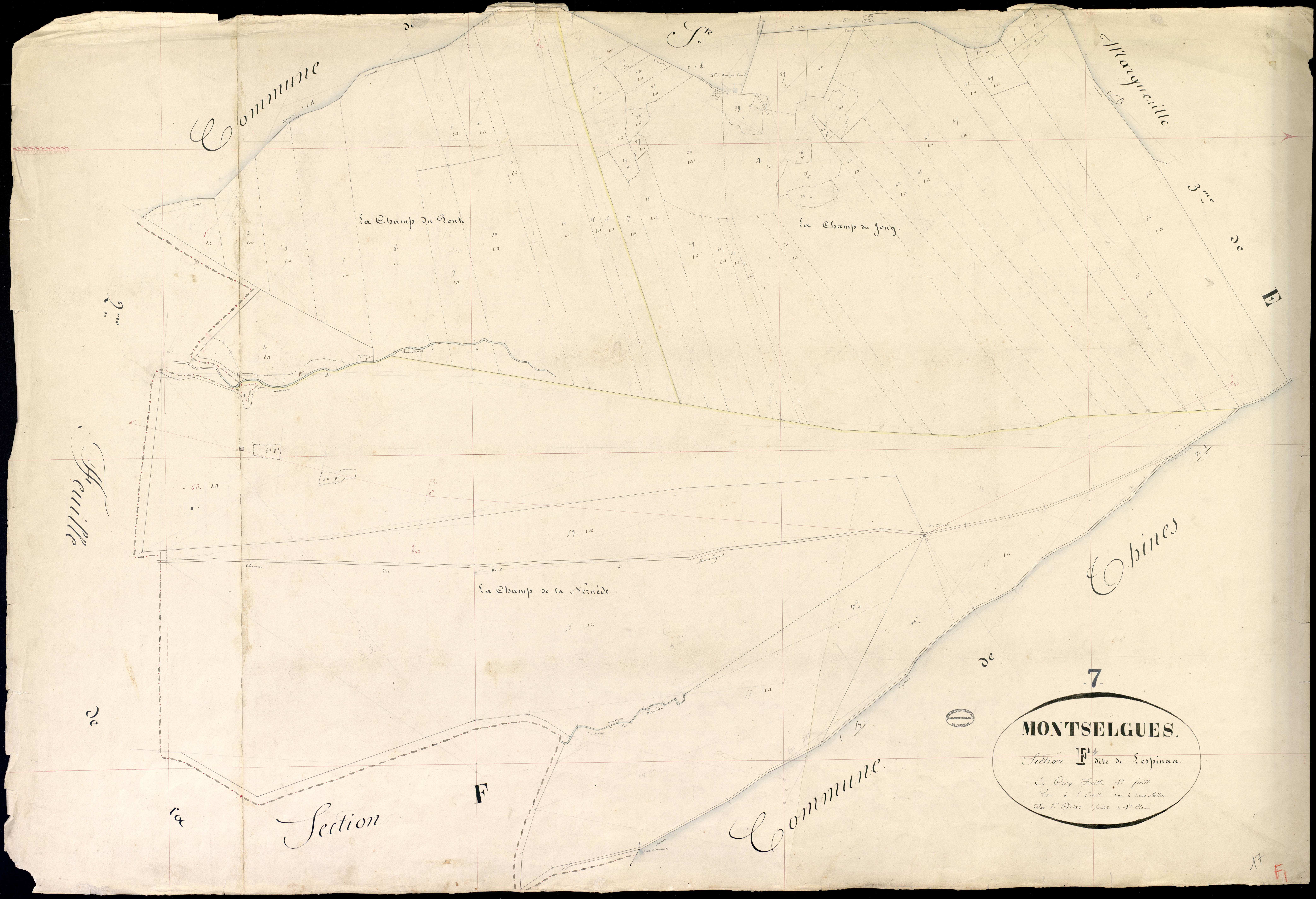 Montselgues - Section F - Feuillet 1