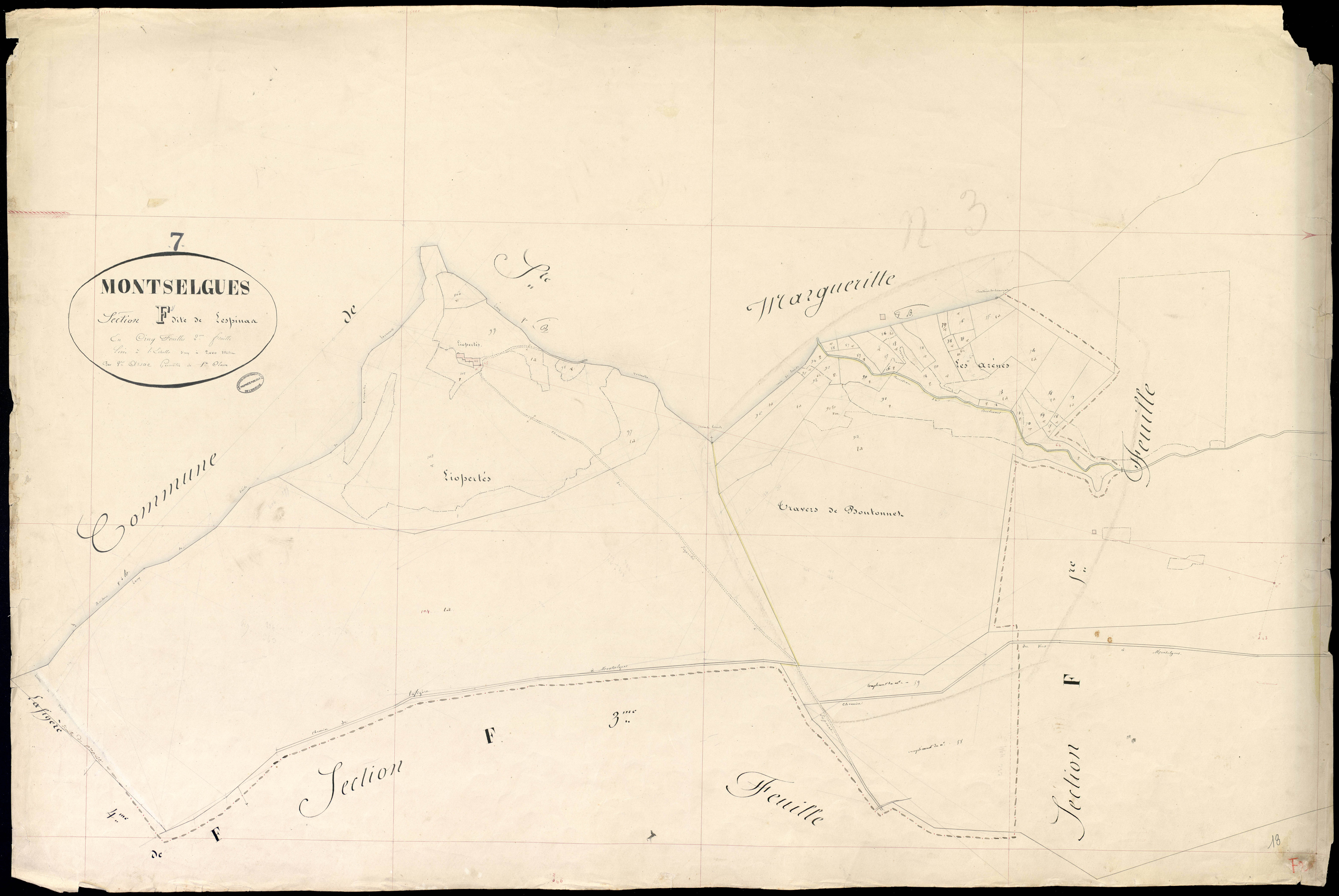 Montselgues - Section F - Feuillet 2