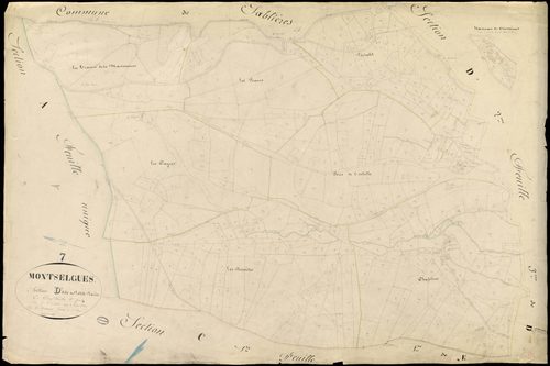 Montselgues - Section D - Feuillet 1