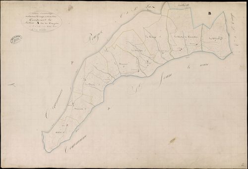 Les Nonières - Tableau d'assemblage de la section A