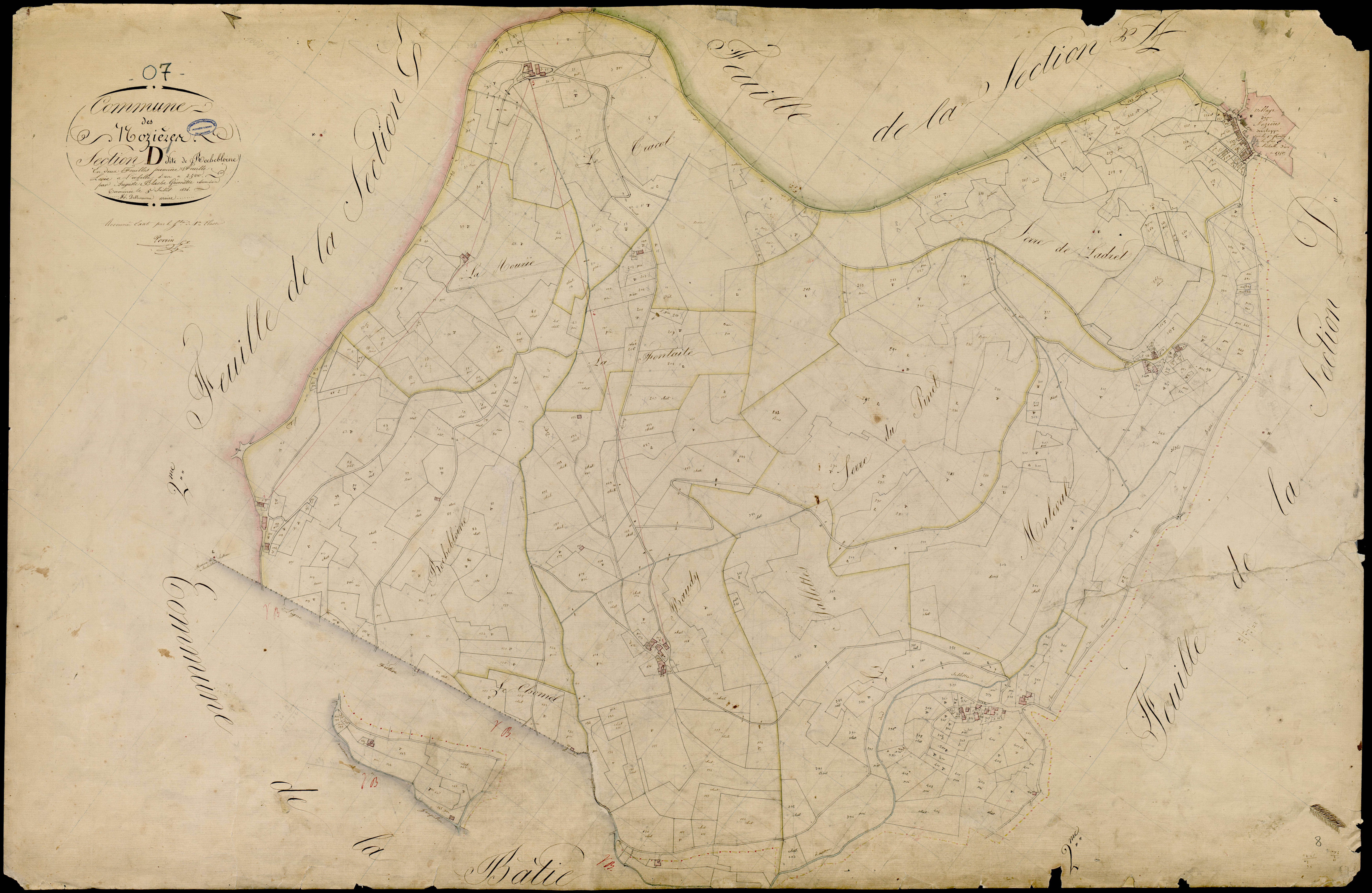 Nozieres - Section D - Feuillet 1