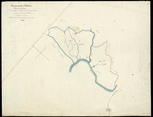 Les Ollières-sur-Eyrieux - Tableau d'assemblage partie annexée de Pranles
