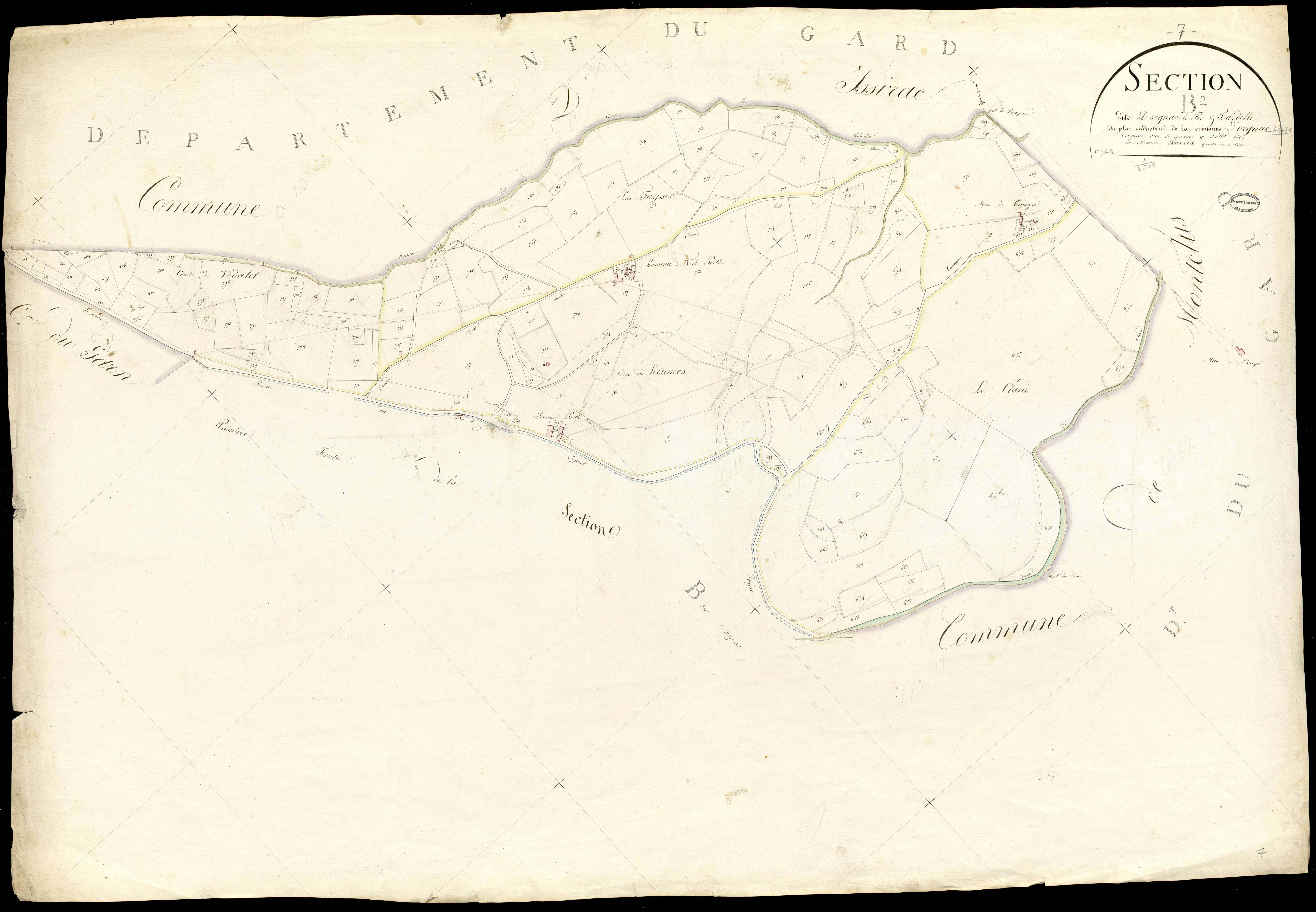 Orgnac-l'Aven - Section B - Feuillet 2