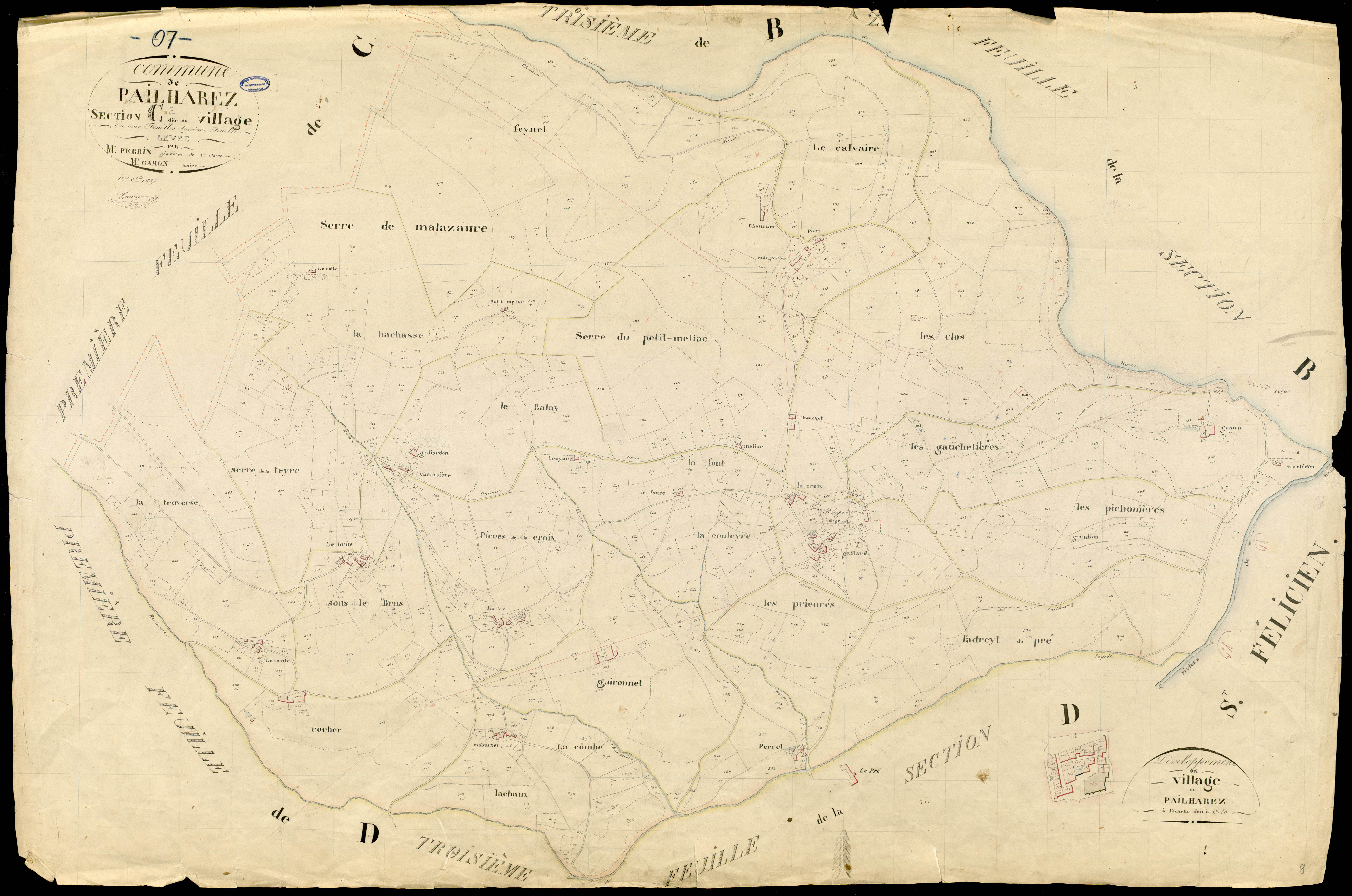 Pailharès - Section C - Feuillet 2