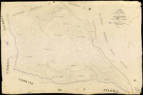 Pailharès - Section D - Feuillet 3