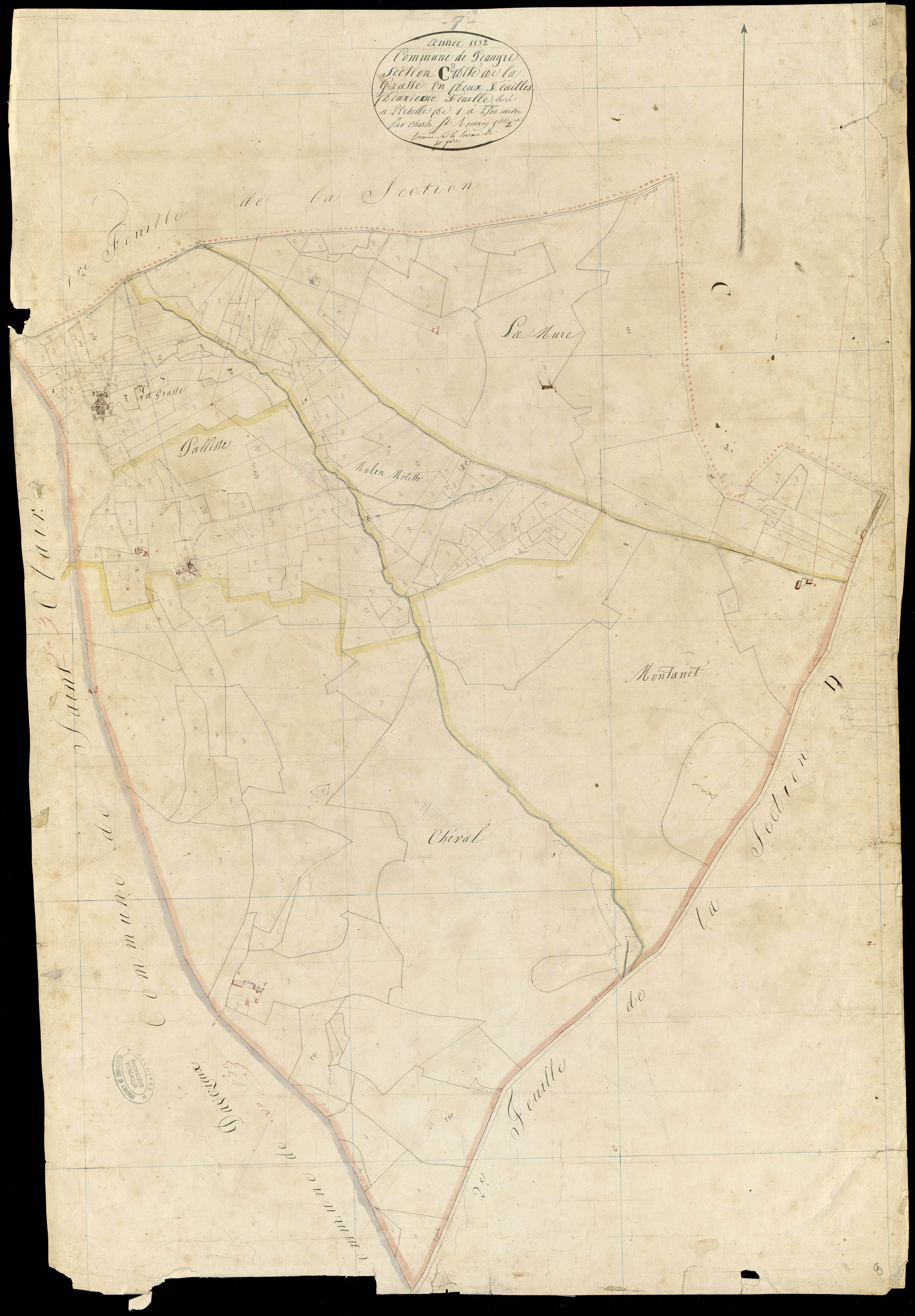 Peaugres - Section C - Feuillet 2