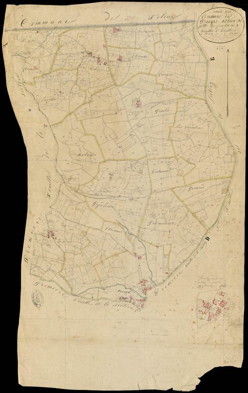 Peaugres - Section A - Feuillet 2
