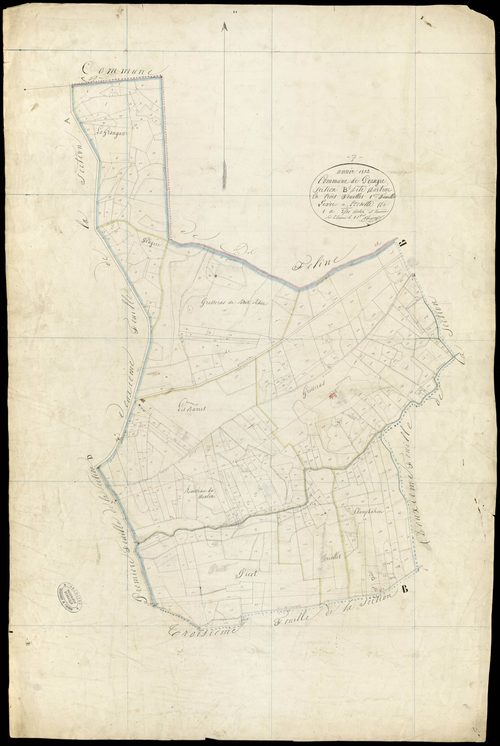 Peaugres - Section B - Feuillet 1