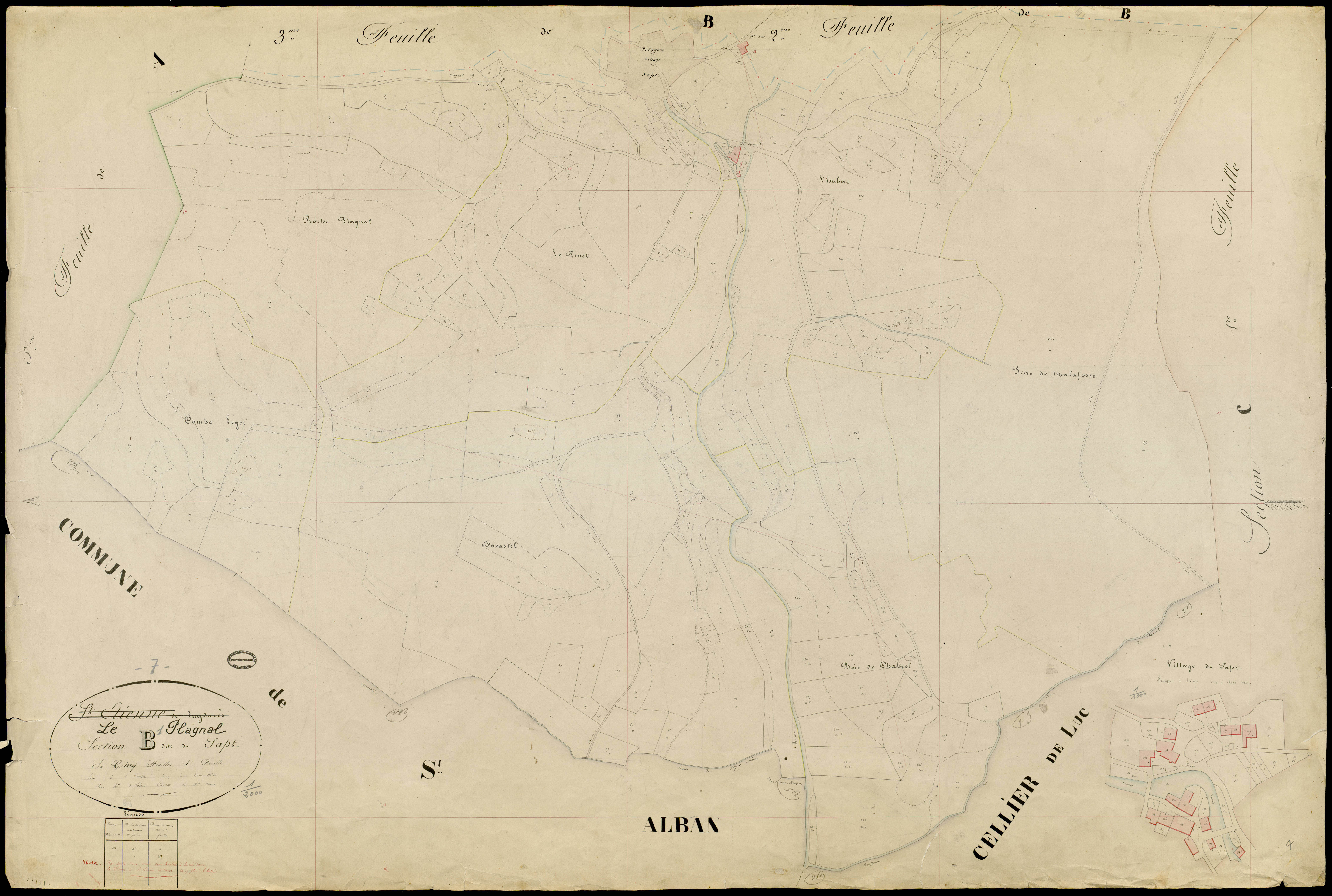 Le Plagnal - Section B - Feuillet 1