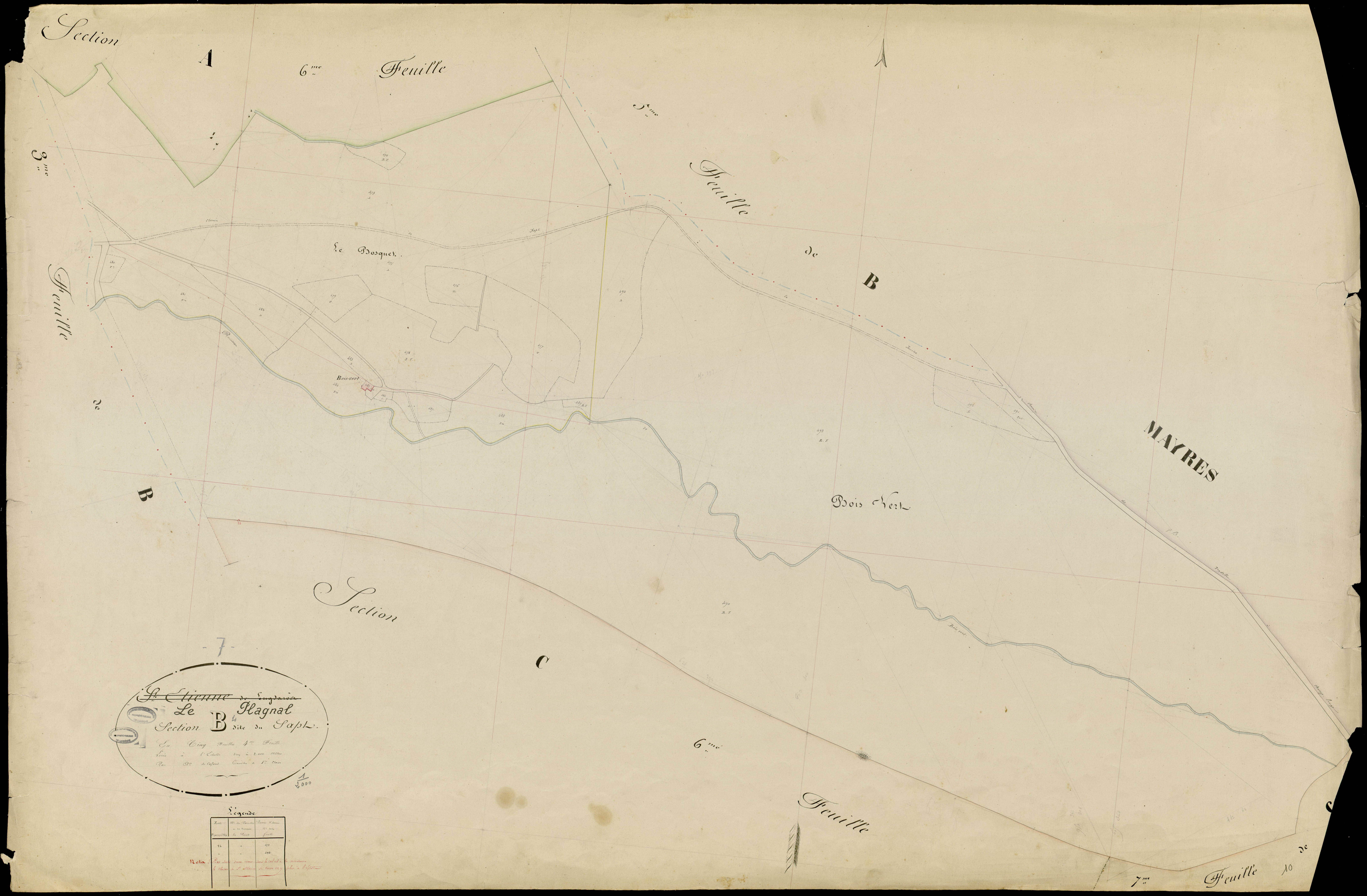 Le Plagnal - Section B - Feuillet 4