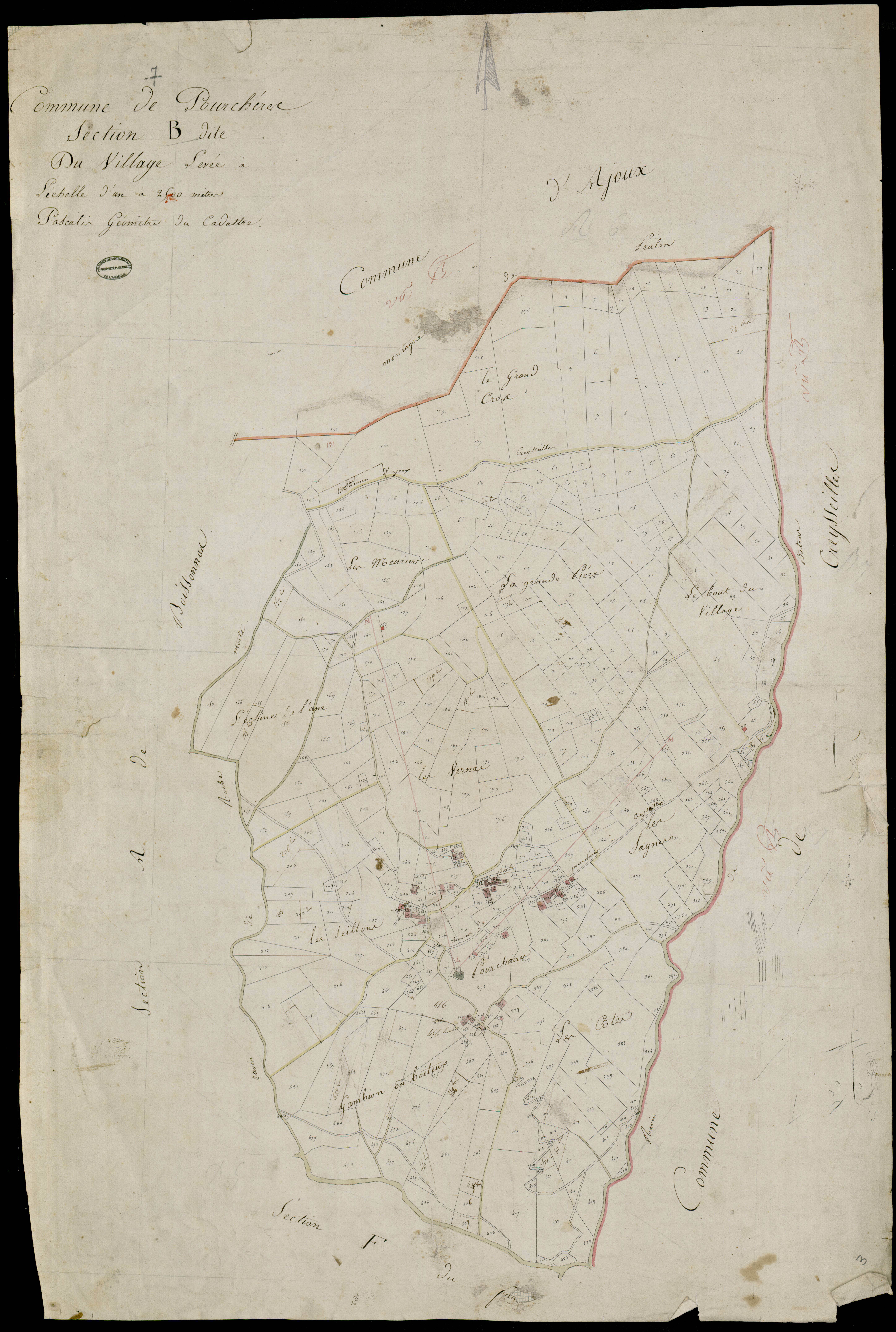 Pourchères - Section B