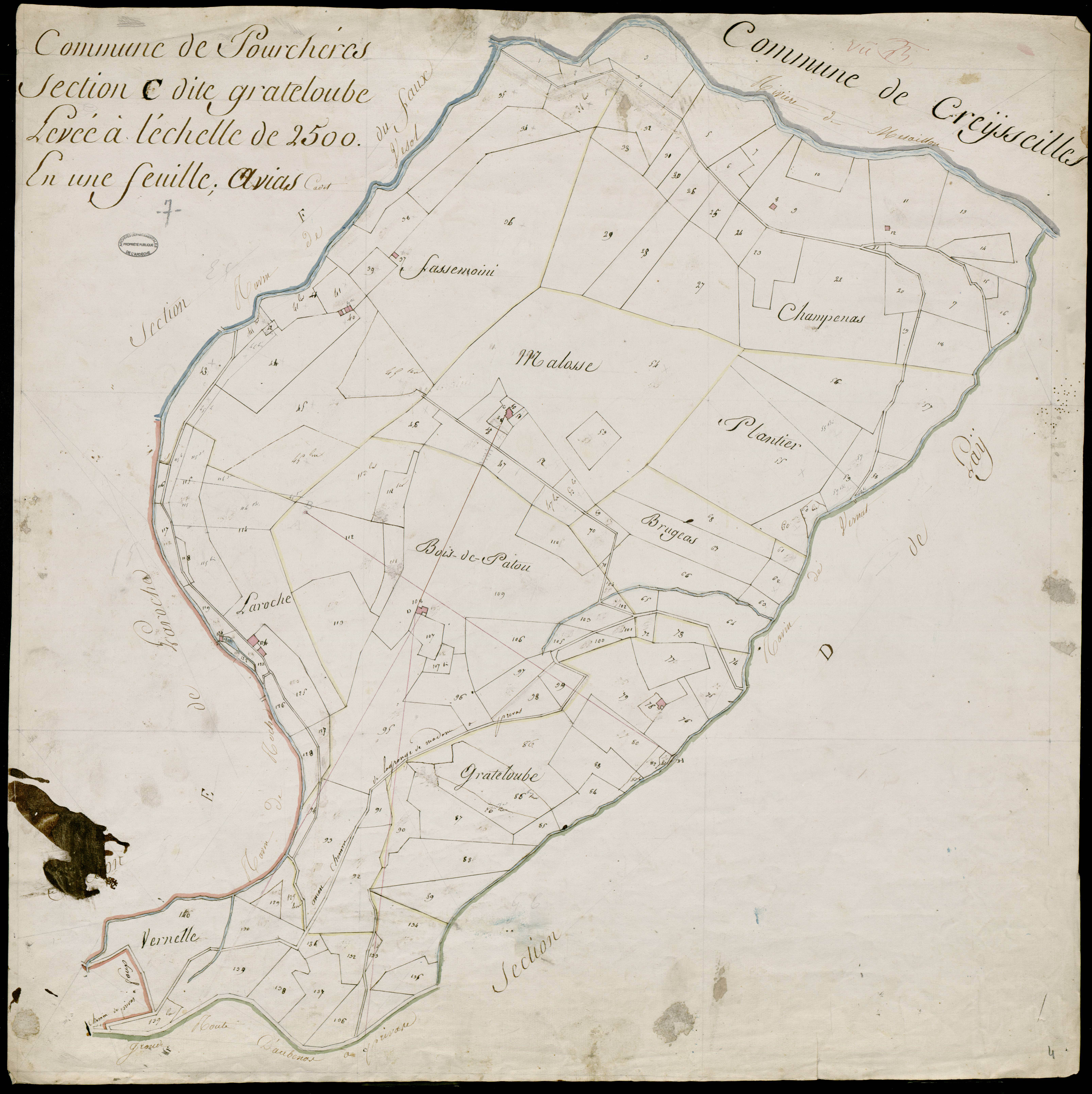 Pourchères - Section C