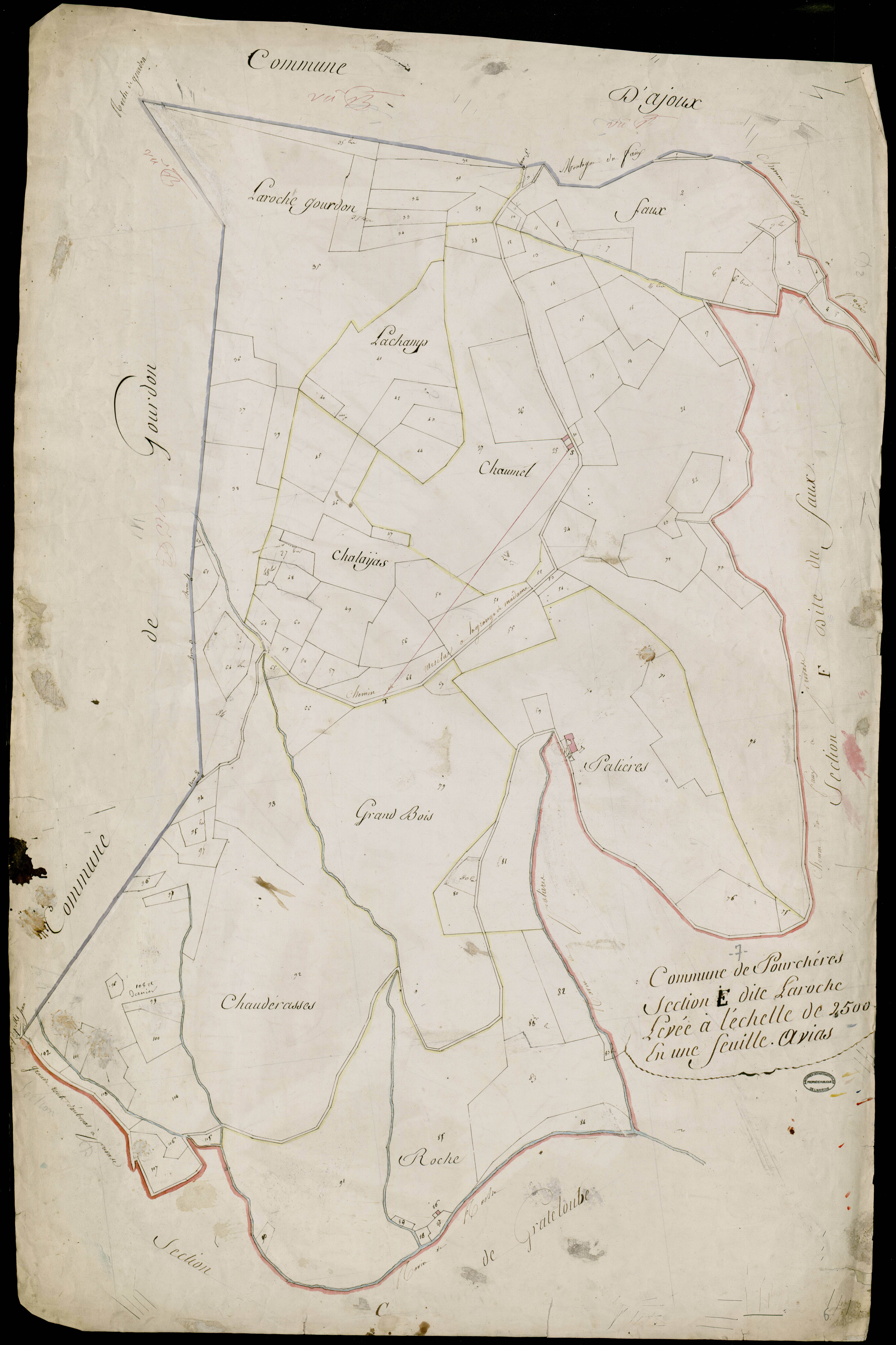 Pourchères - Section E