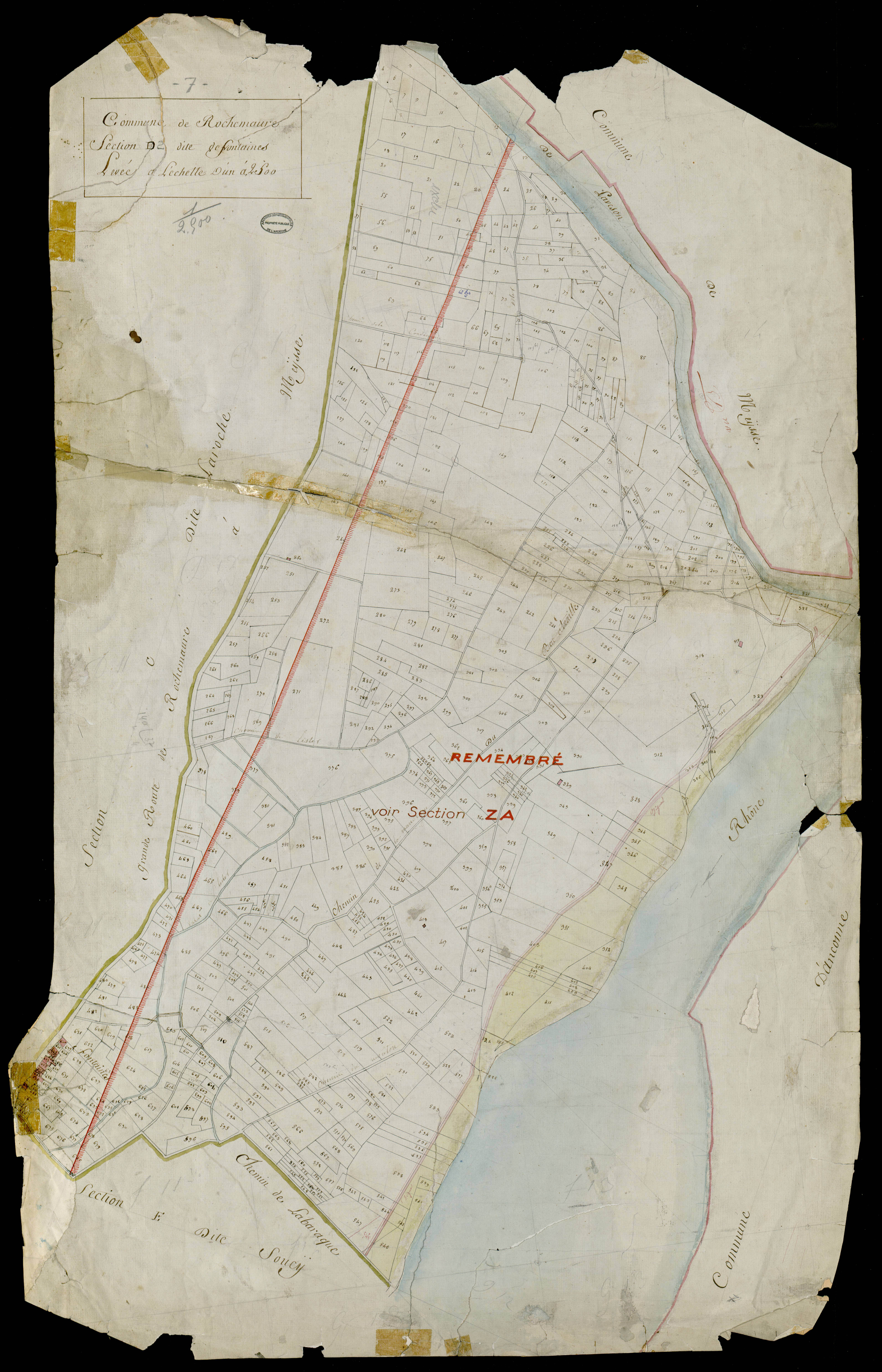 Rochemaure - Section D - Feuillet 2