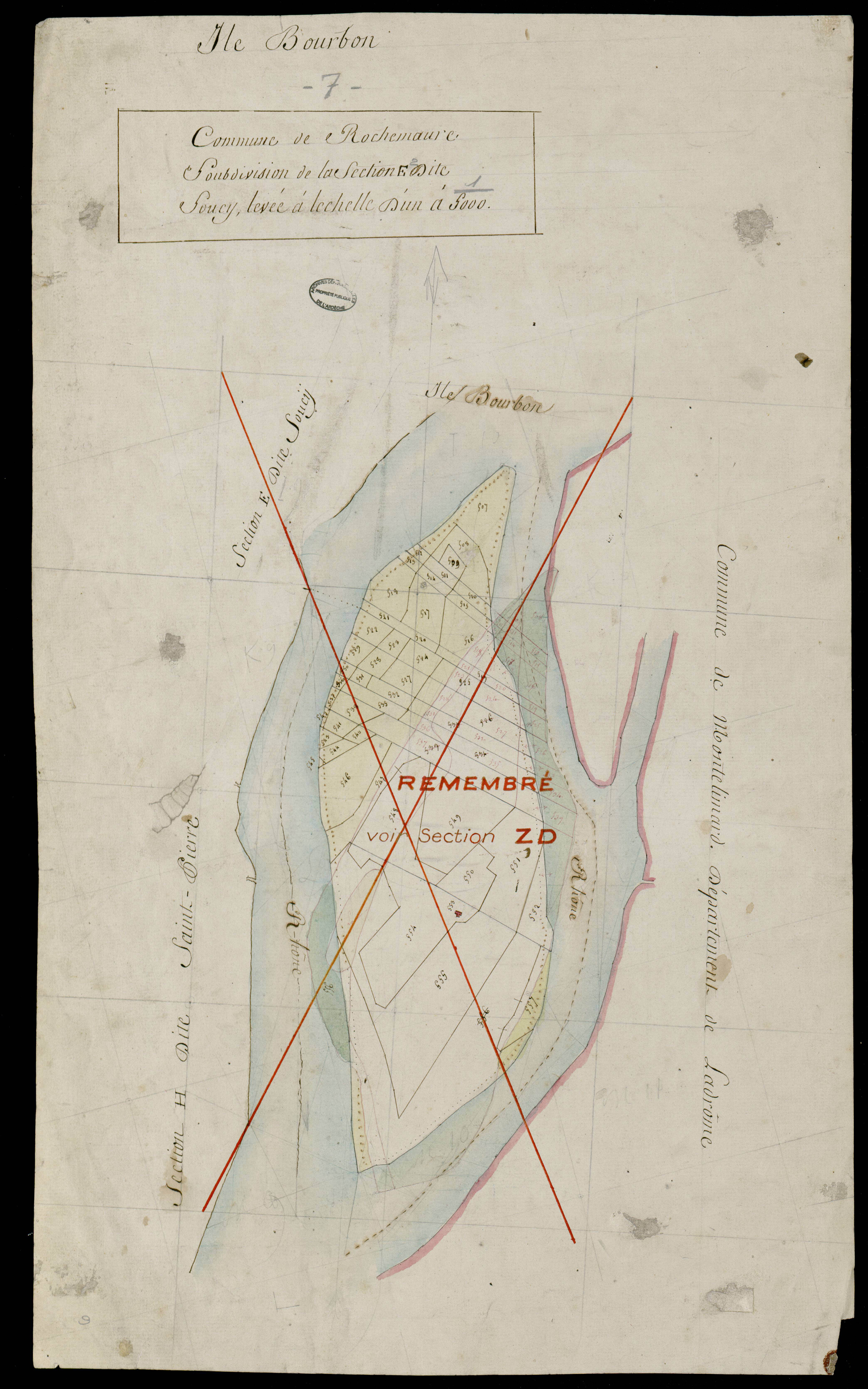 Rochemaure - Section E - Feuillet 2