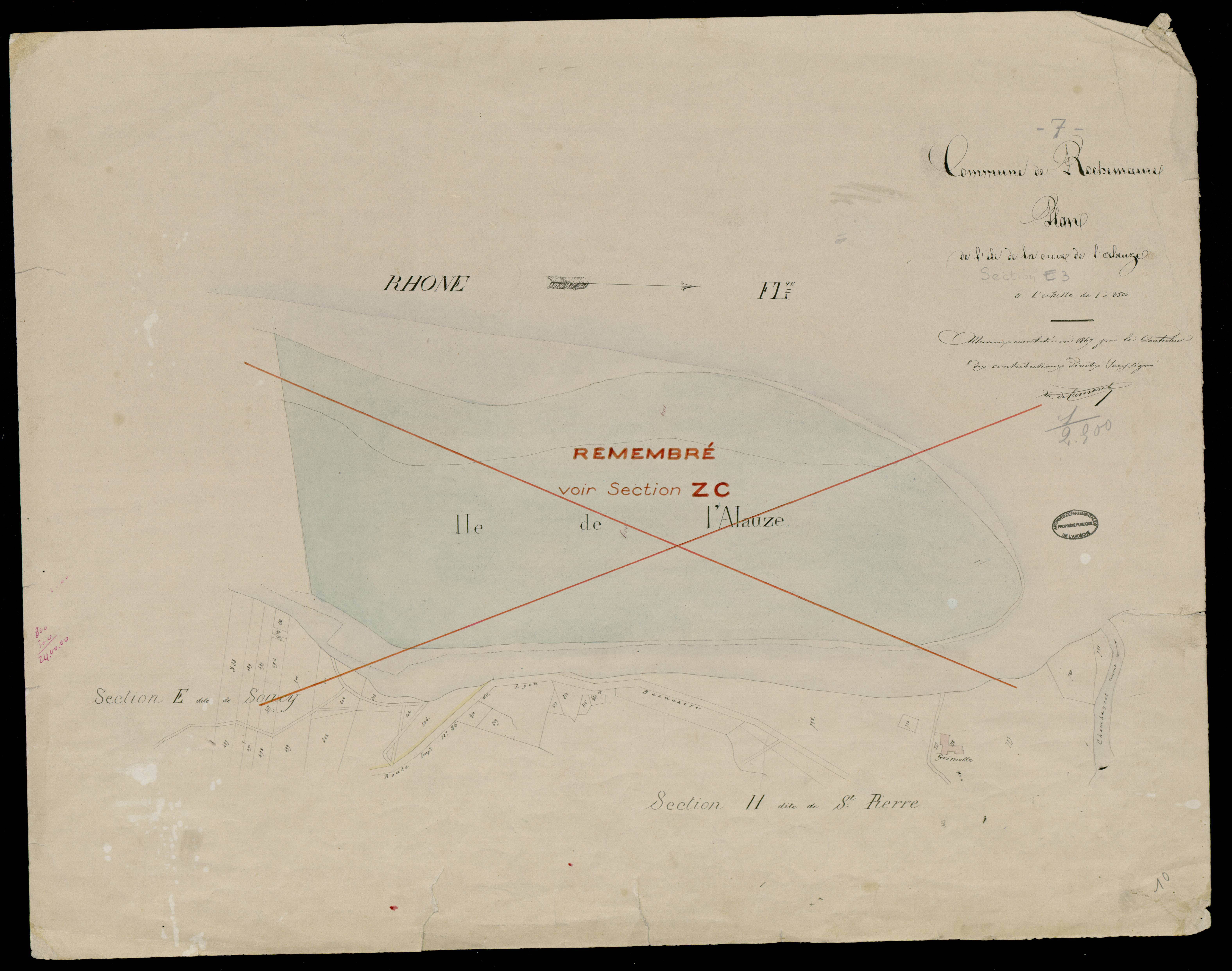 Rochemaure - Section E - Feuillet 3