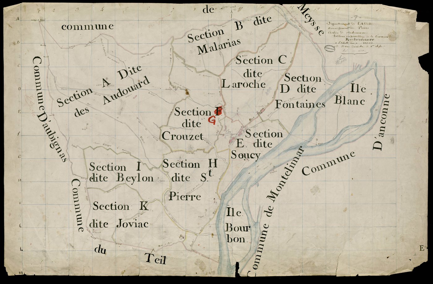 Rochemaure - Tableau d'assemblage
