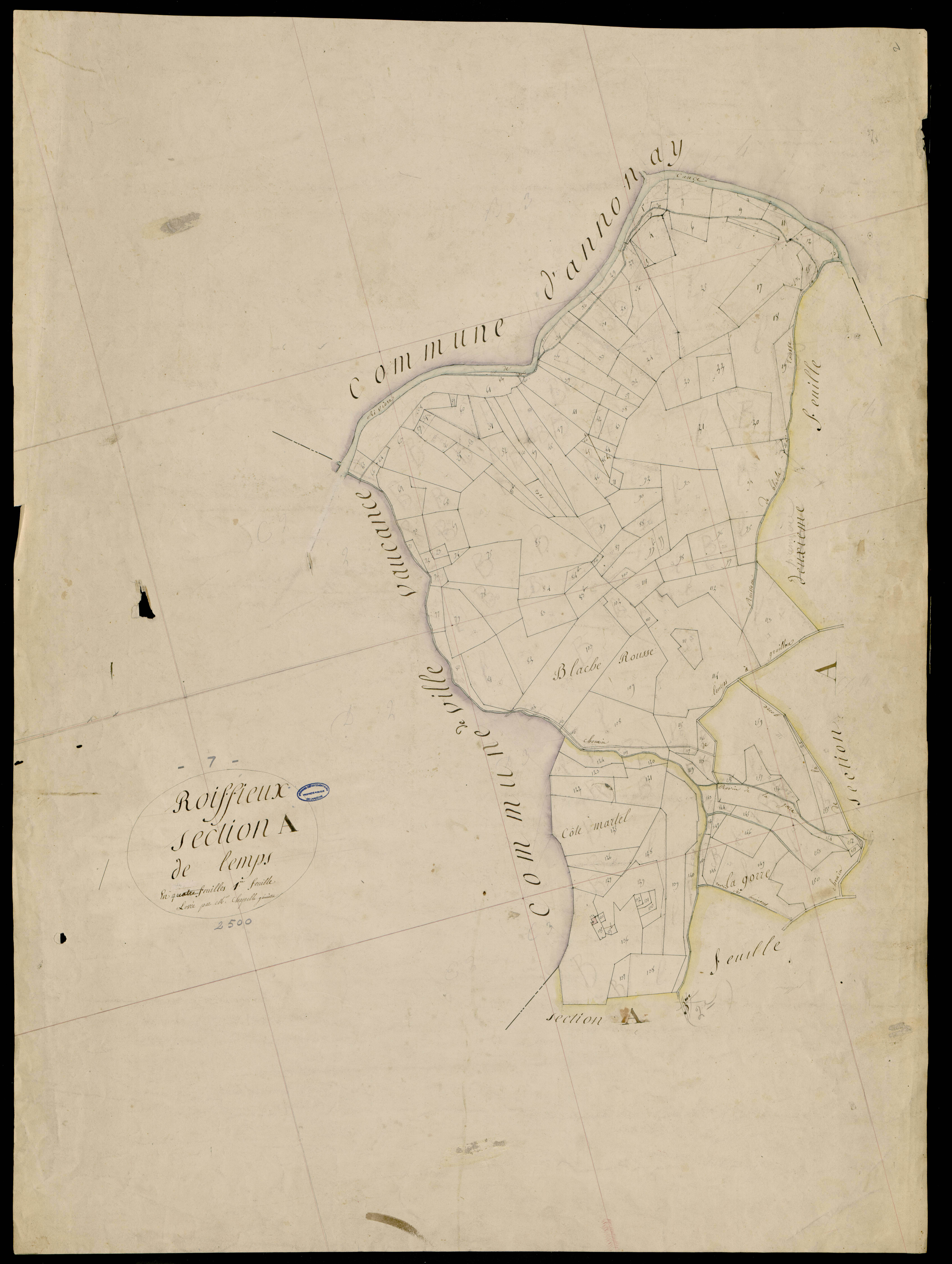 Roiffieux - Section A - Feuillet 1