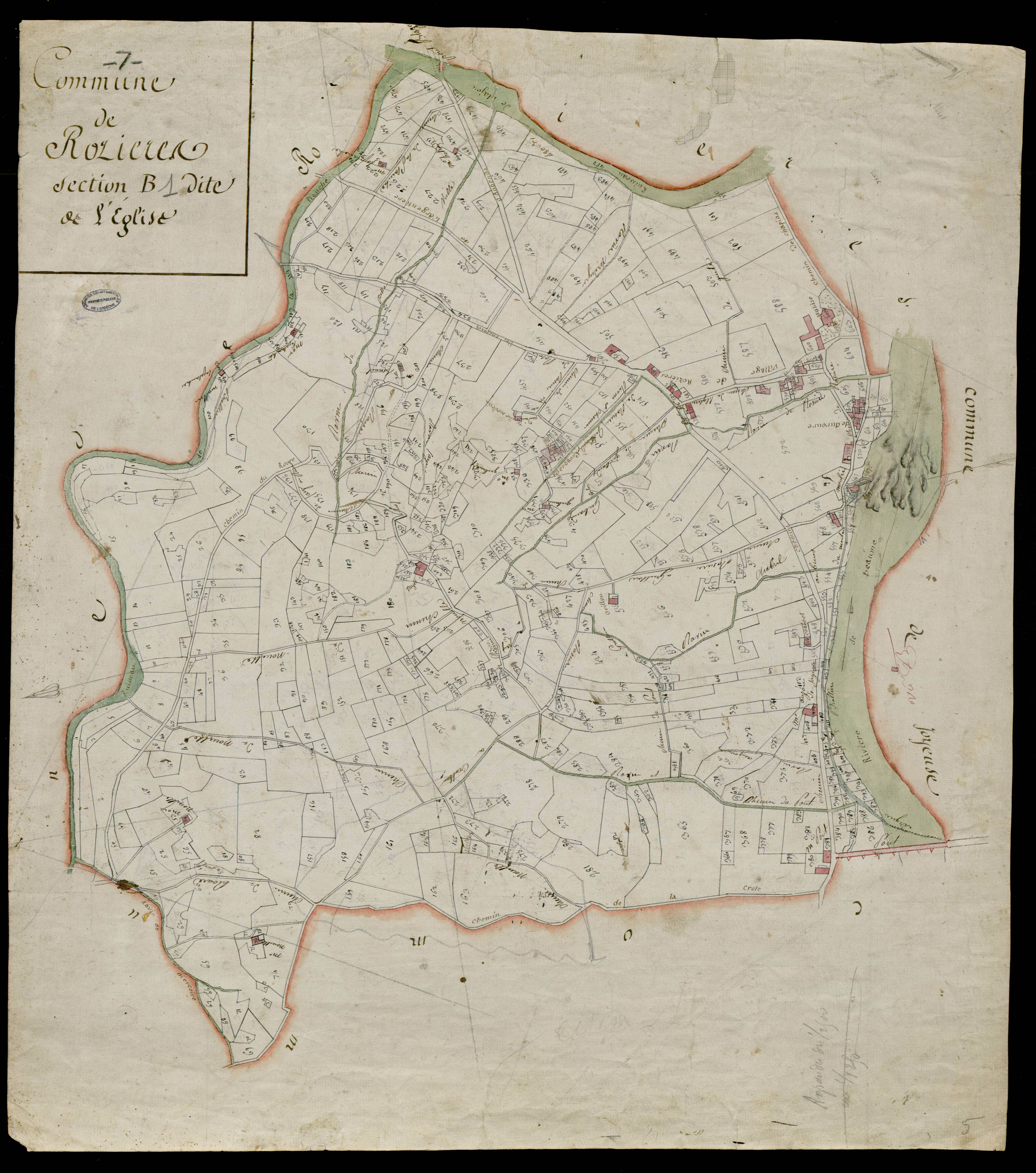 Rosières - Section B - Feuillet 1