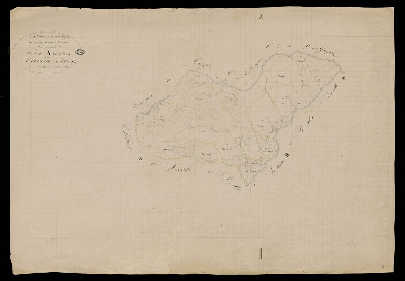 Le Roux - Tableau d'assemblage de la section A
