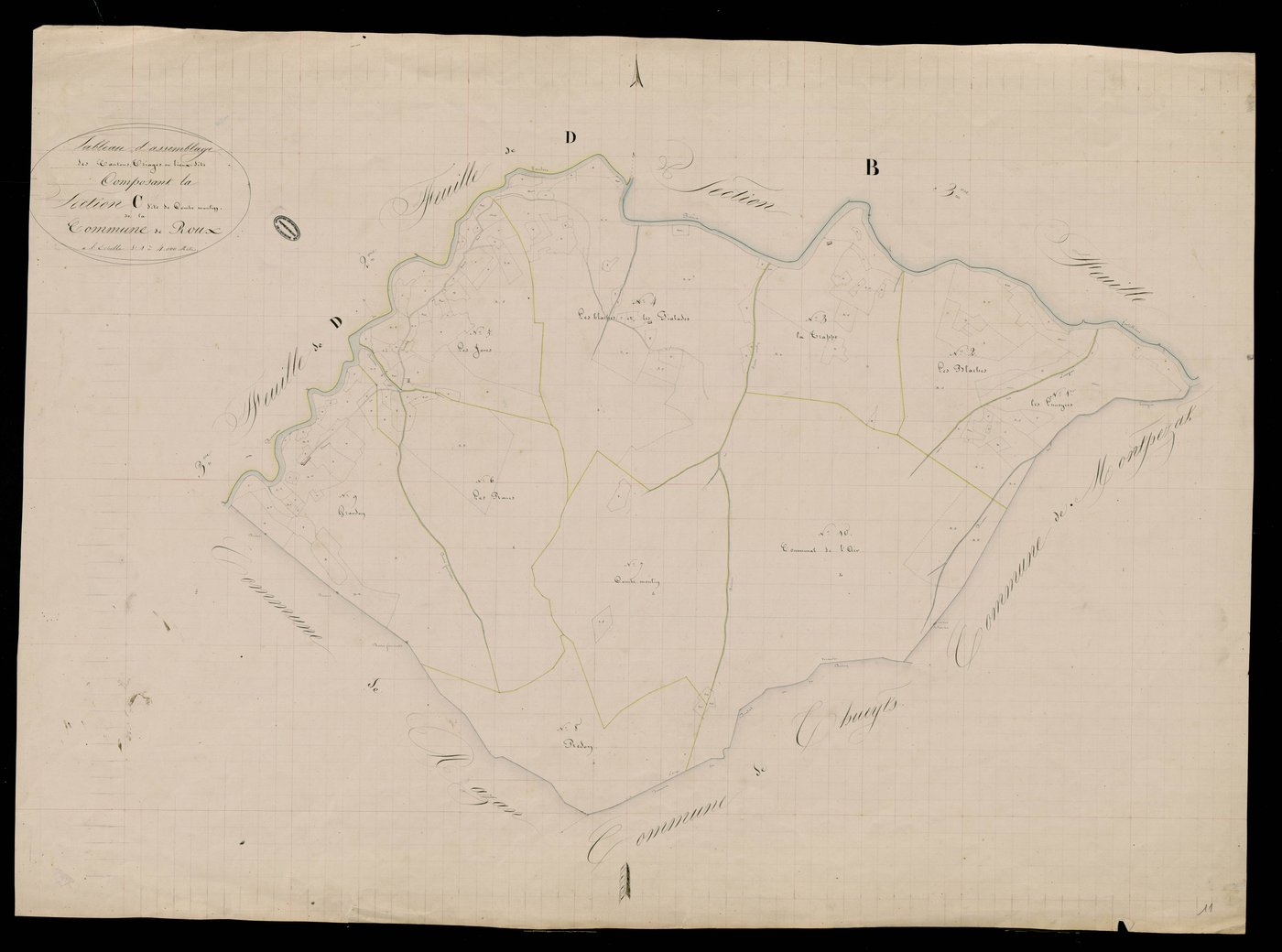 Le Roux - Tableau d'assemblage de la section C