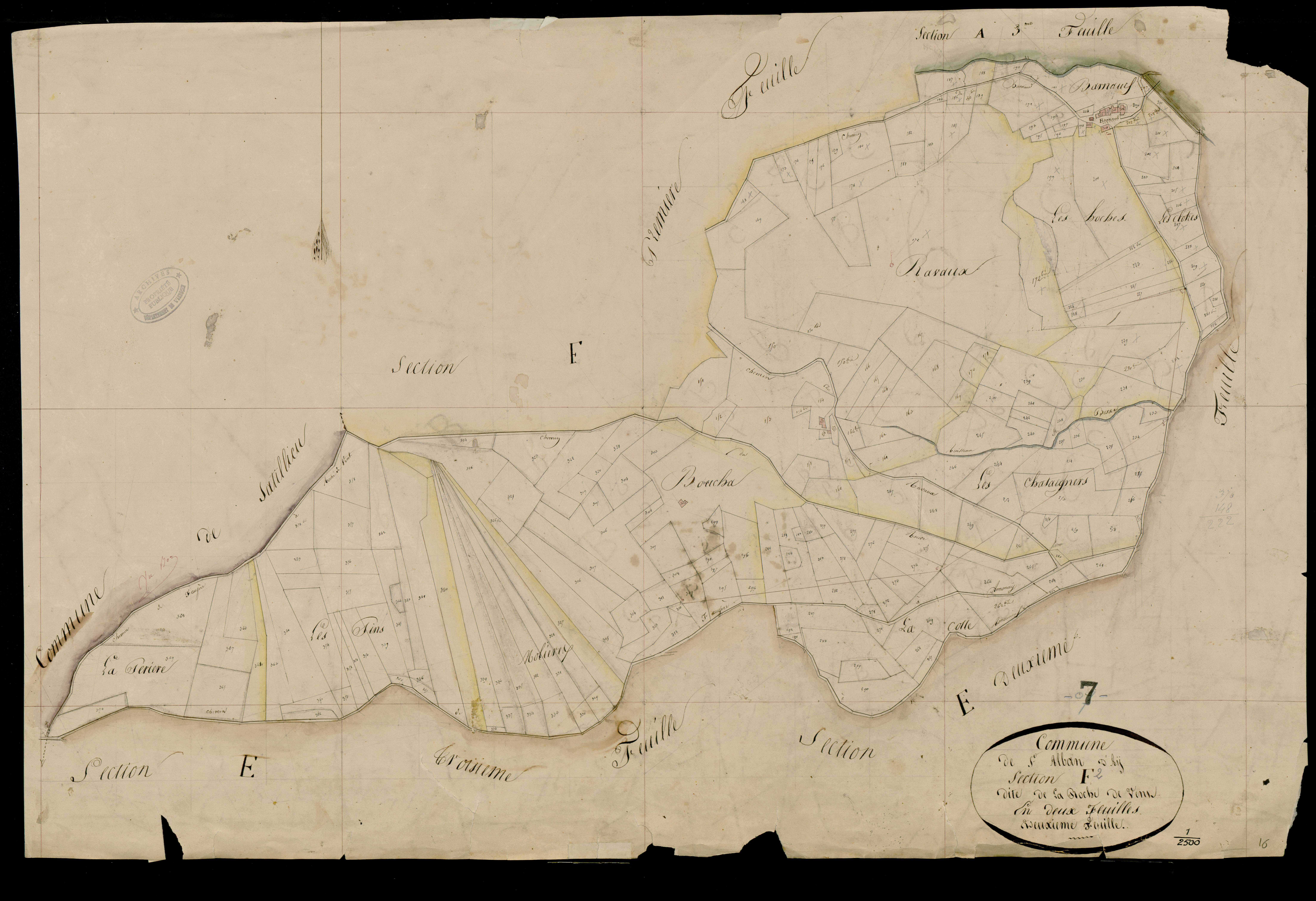 Saint-Alban-d'Ay - Section F - Feuillet 2